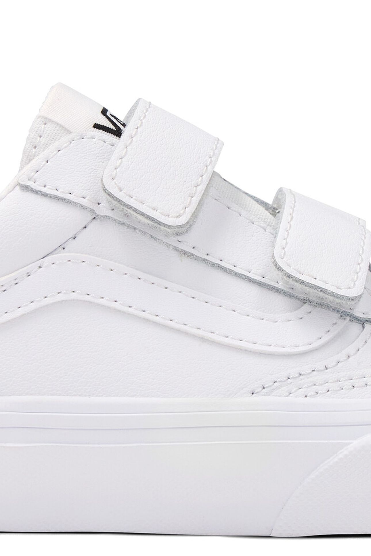 YOUTH UNISEX BROOKLYN LS V LEATHER WHITE/WHITE 2