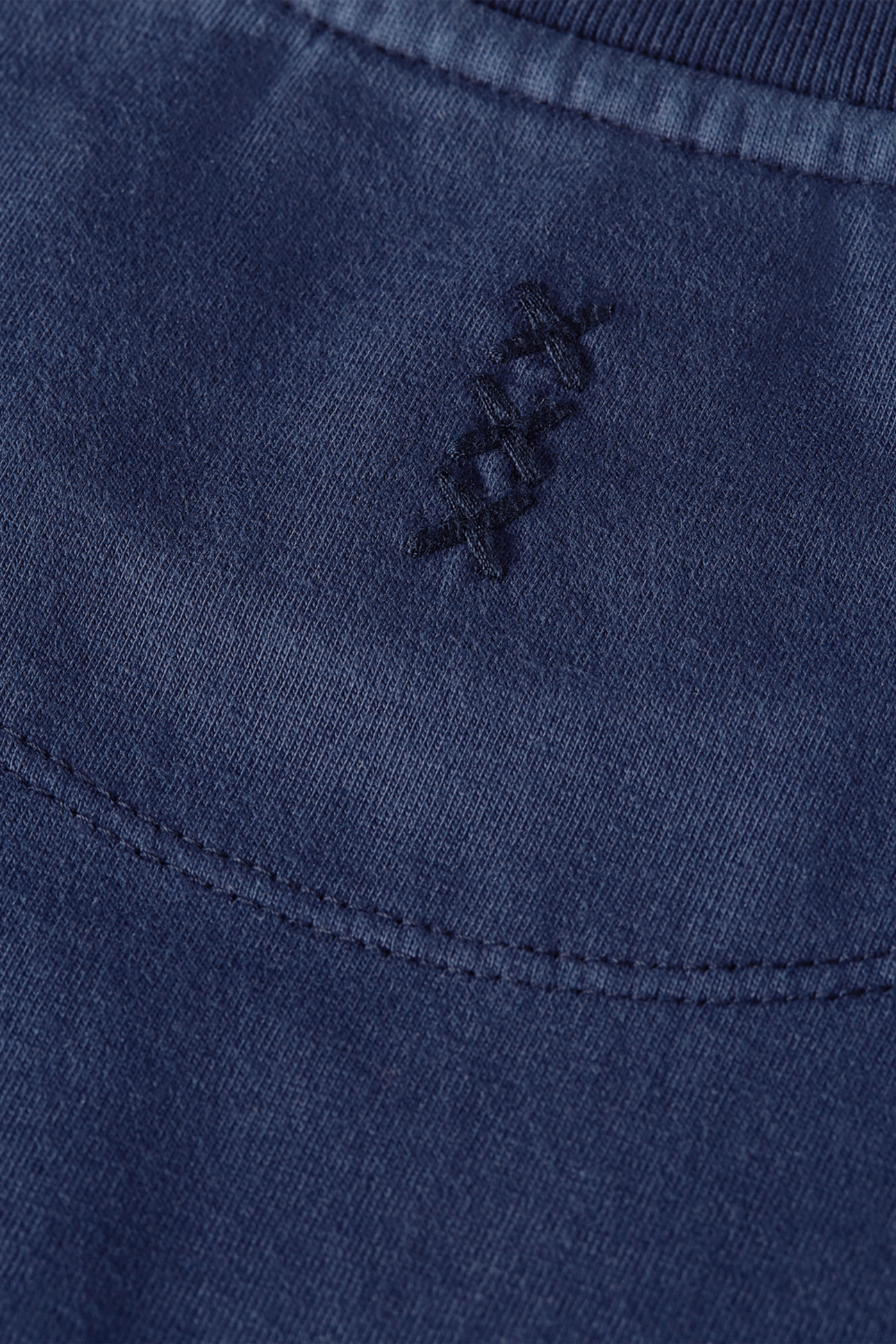 3 CROSSES GARMENTDYED RELAXEDFIT TSHIRT NAVY 3