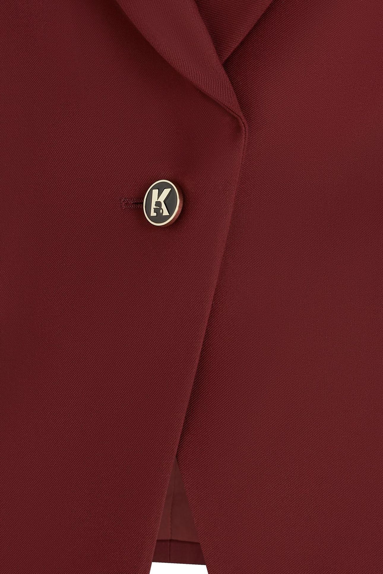 K BUTTON FITTED BLAZER TAWNY PORT 3