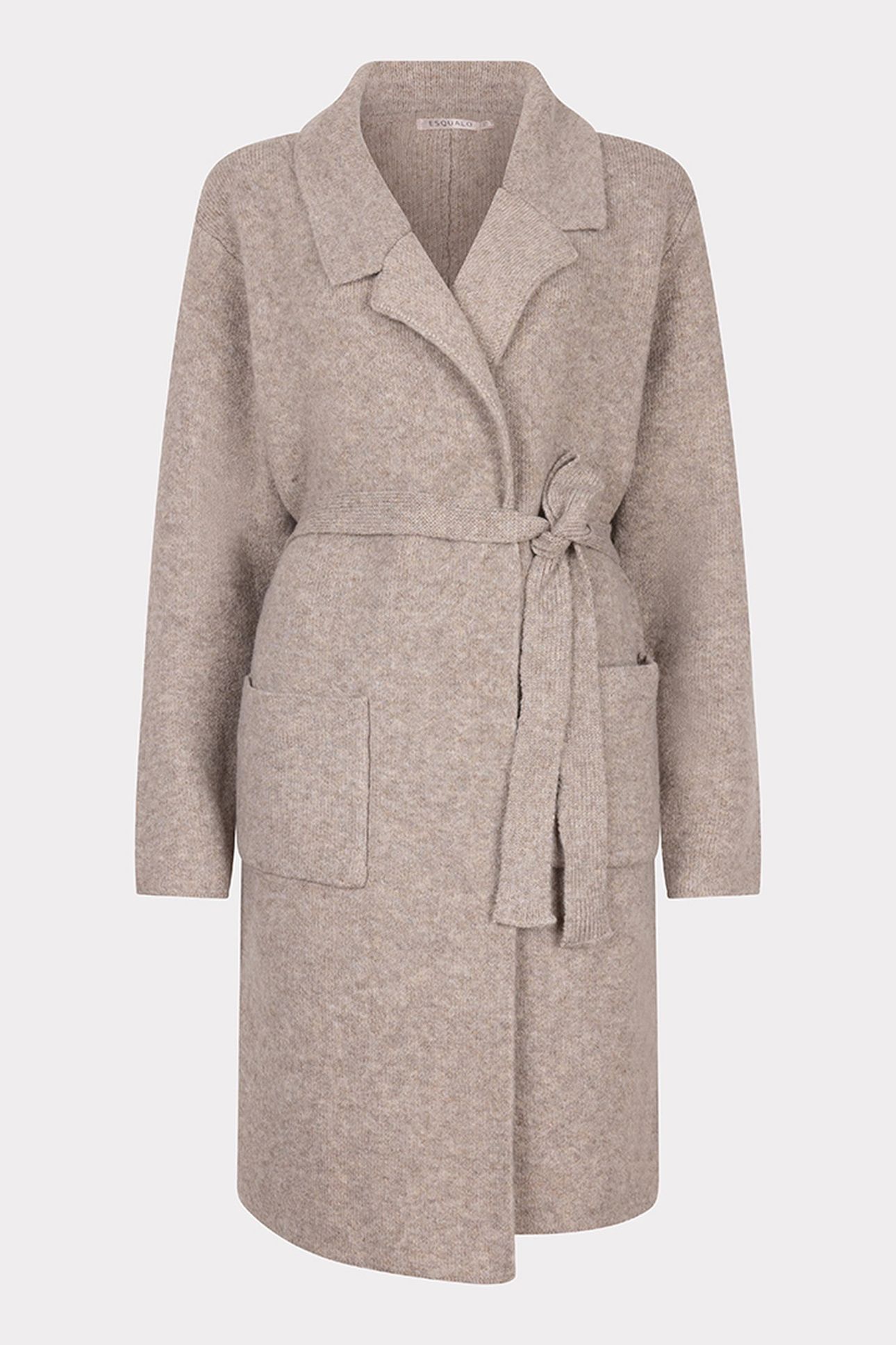 CARDIGAN LONG POCKETS TAUPE MELANGE 5