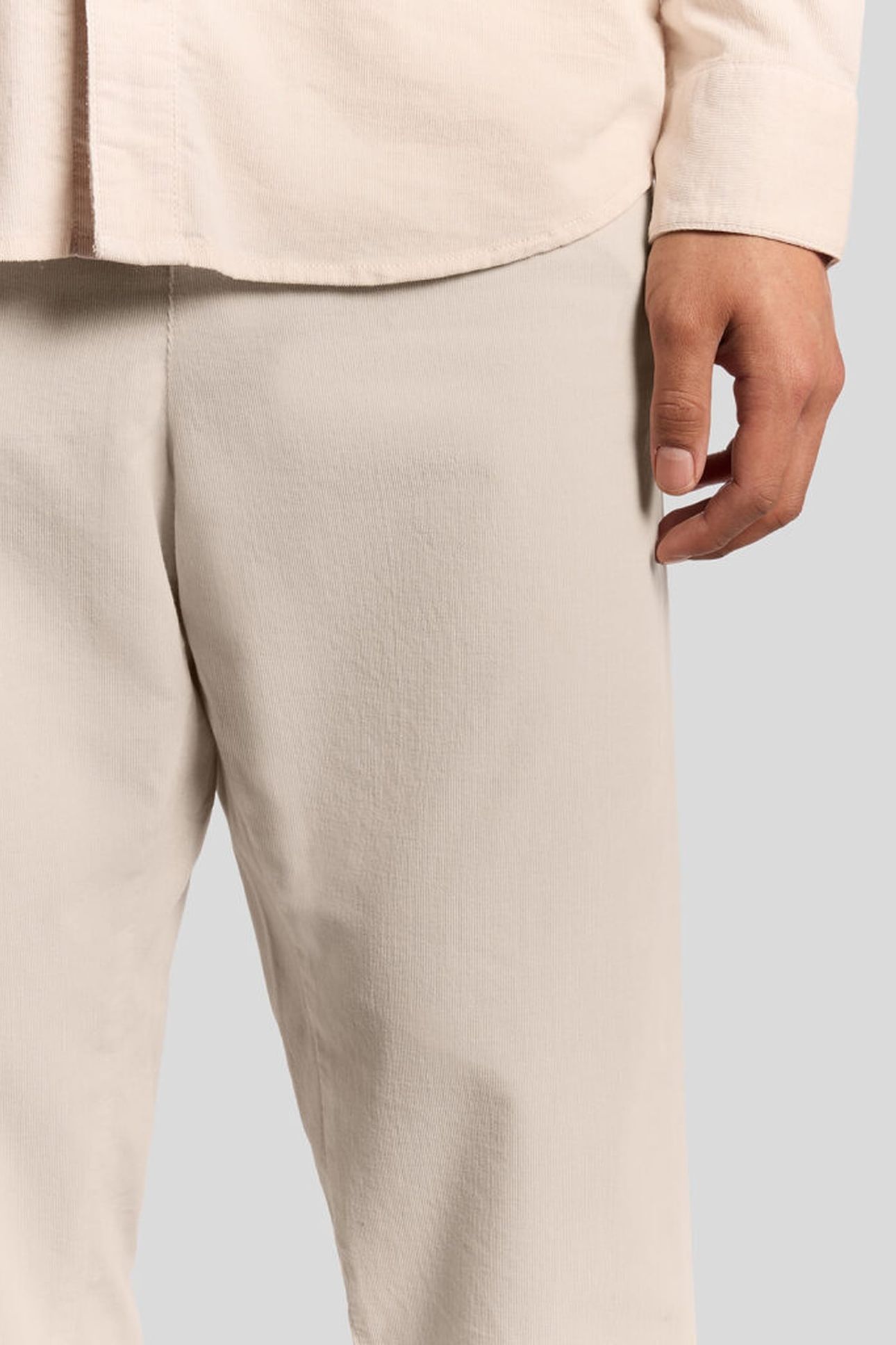CORDUROY TROUSERS PUTTY 5