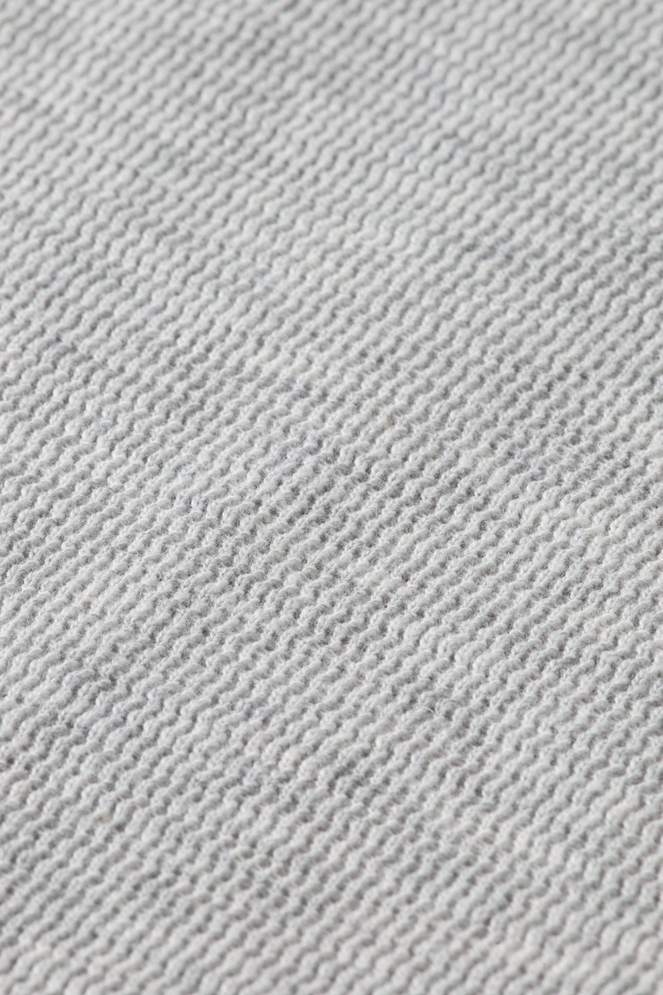 STRUCTURED RELAXED-FIT LONG-SLEEVED POLO LIGHT PASTEL GREY 7