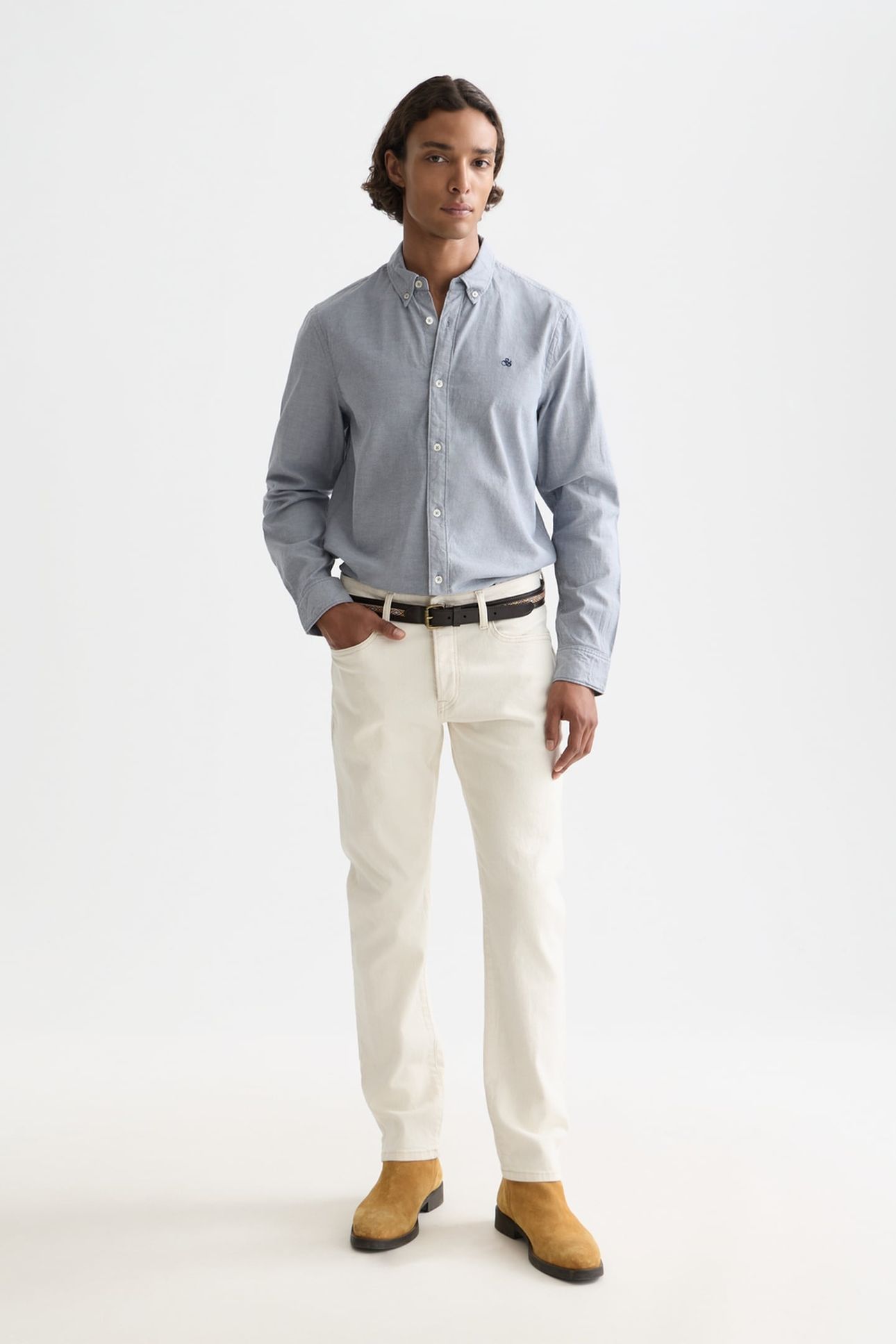 SEASONAL CORE SOLID OXFORD REGULAR-FIT SHIRT NAVY 3