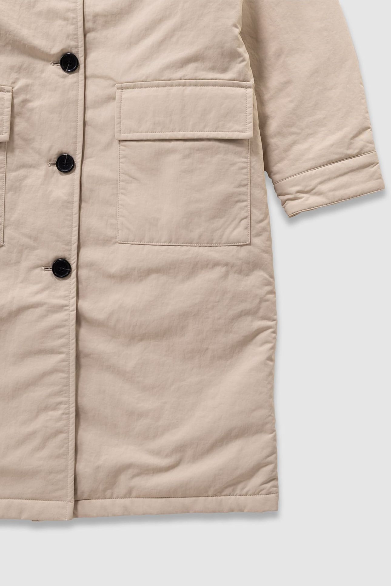 GIRLS’ BEIGE TRENCH COAT WITH VELVET COLLAR 6