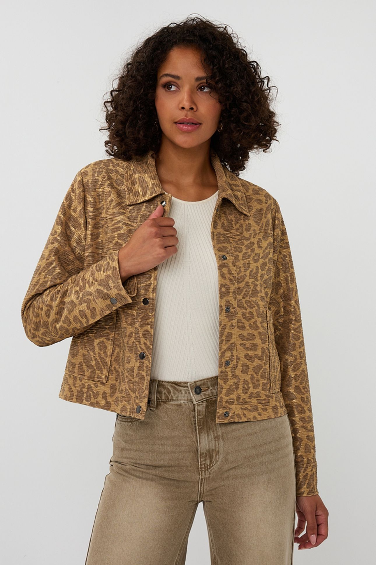 JACKET LEOPARD GOLDEN OLIVE 2