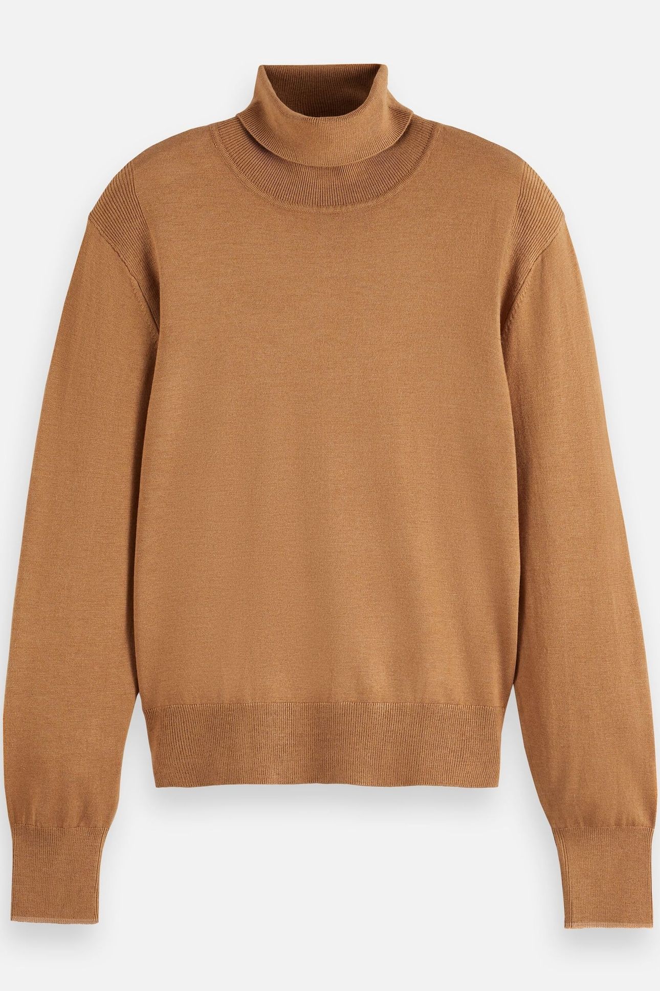 ROLL NECK RELAXED PULLOVER TOBACCO MELANGE 4