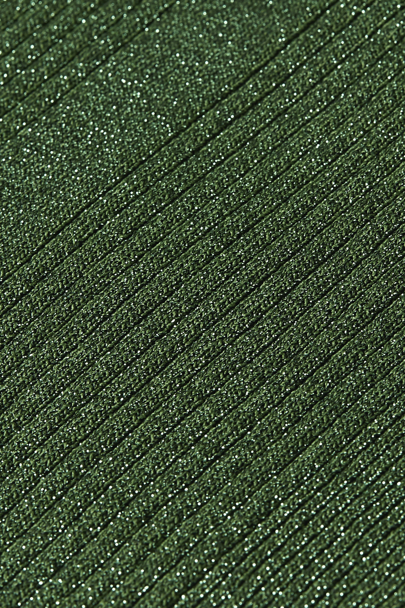 METALLIC RIBBED KNITTED TANK GARDEN GREEN 3