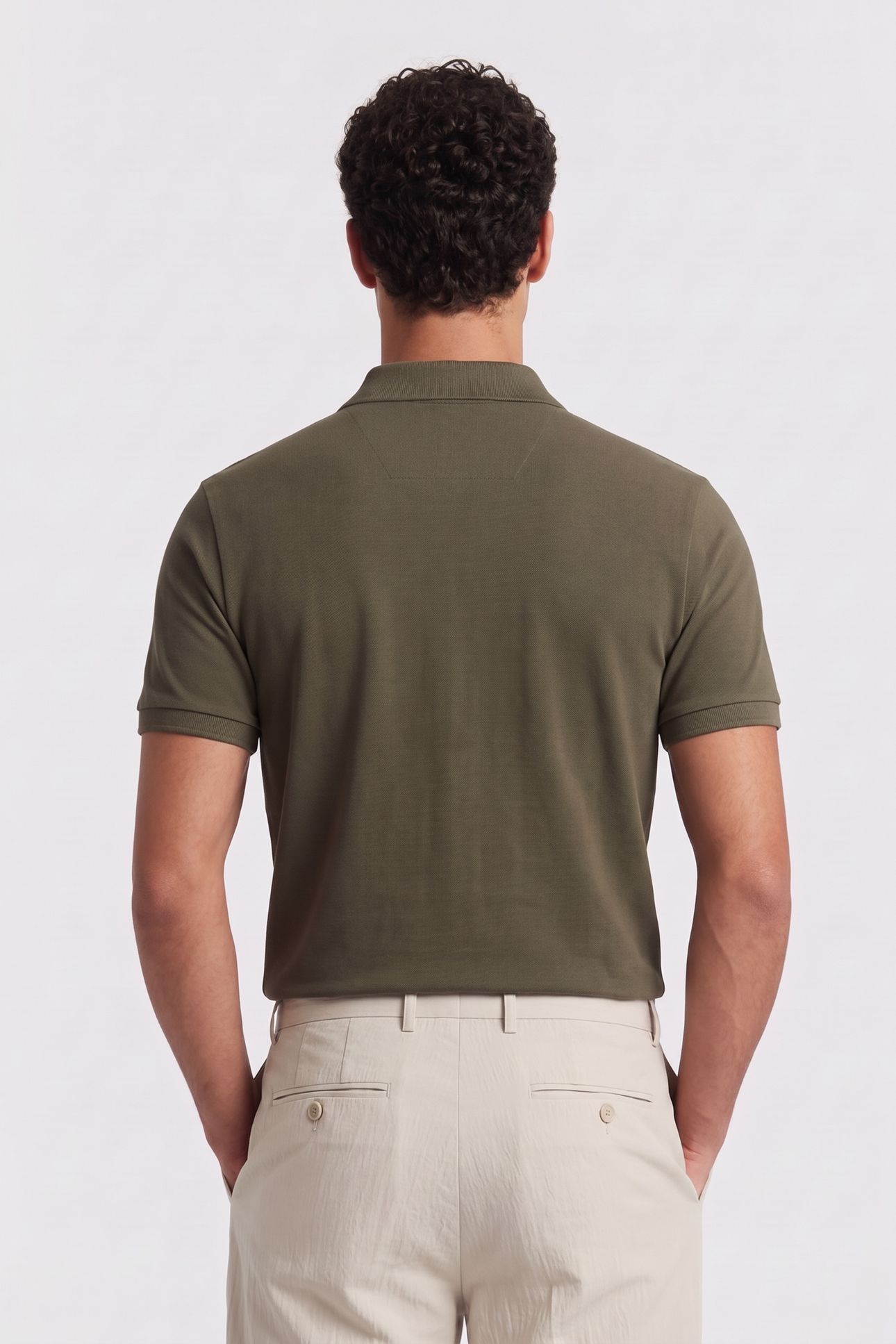DS-BOWIE V-NECK POLO DARK ARMY 2