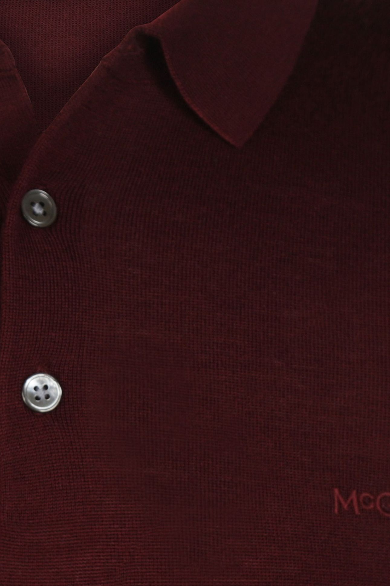 FINE MERINO L/S POLO BURGUNDY 4