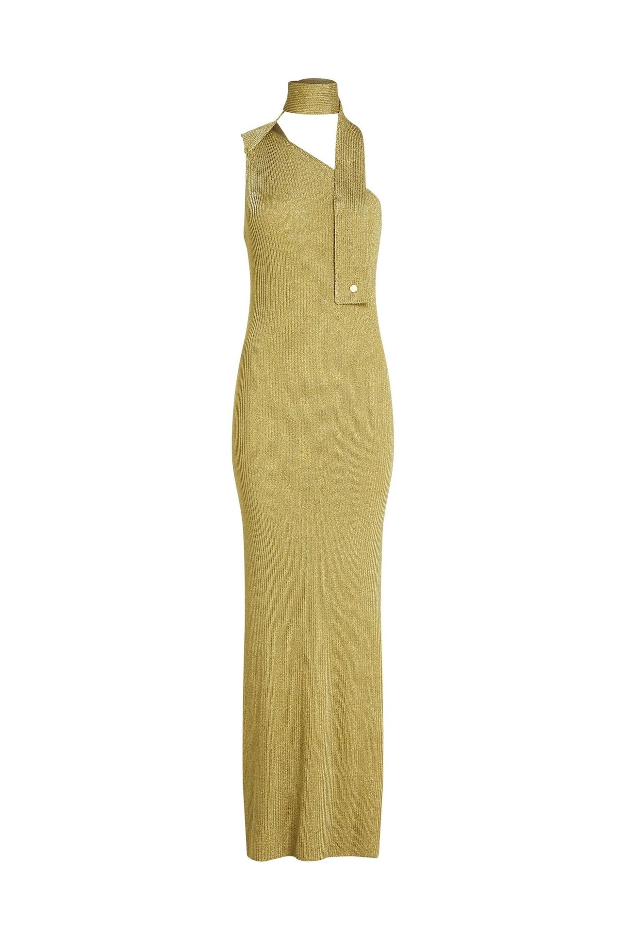 LUREX KNIT DRESS LIGHT GOLD 4