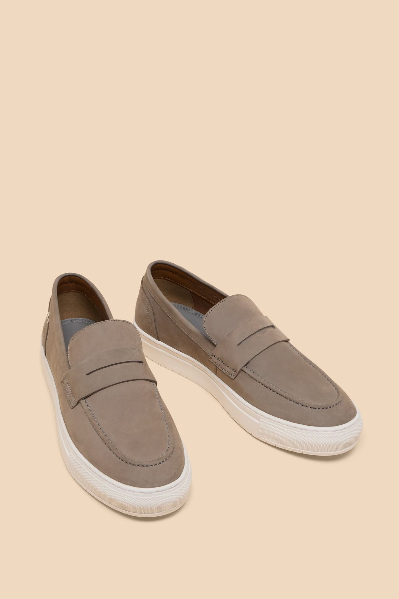 LENNY LEATHER LOAFER MID GREY 3