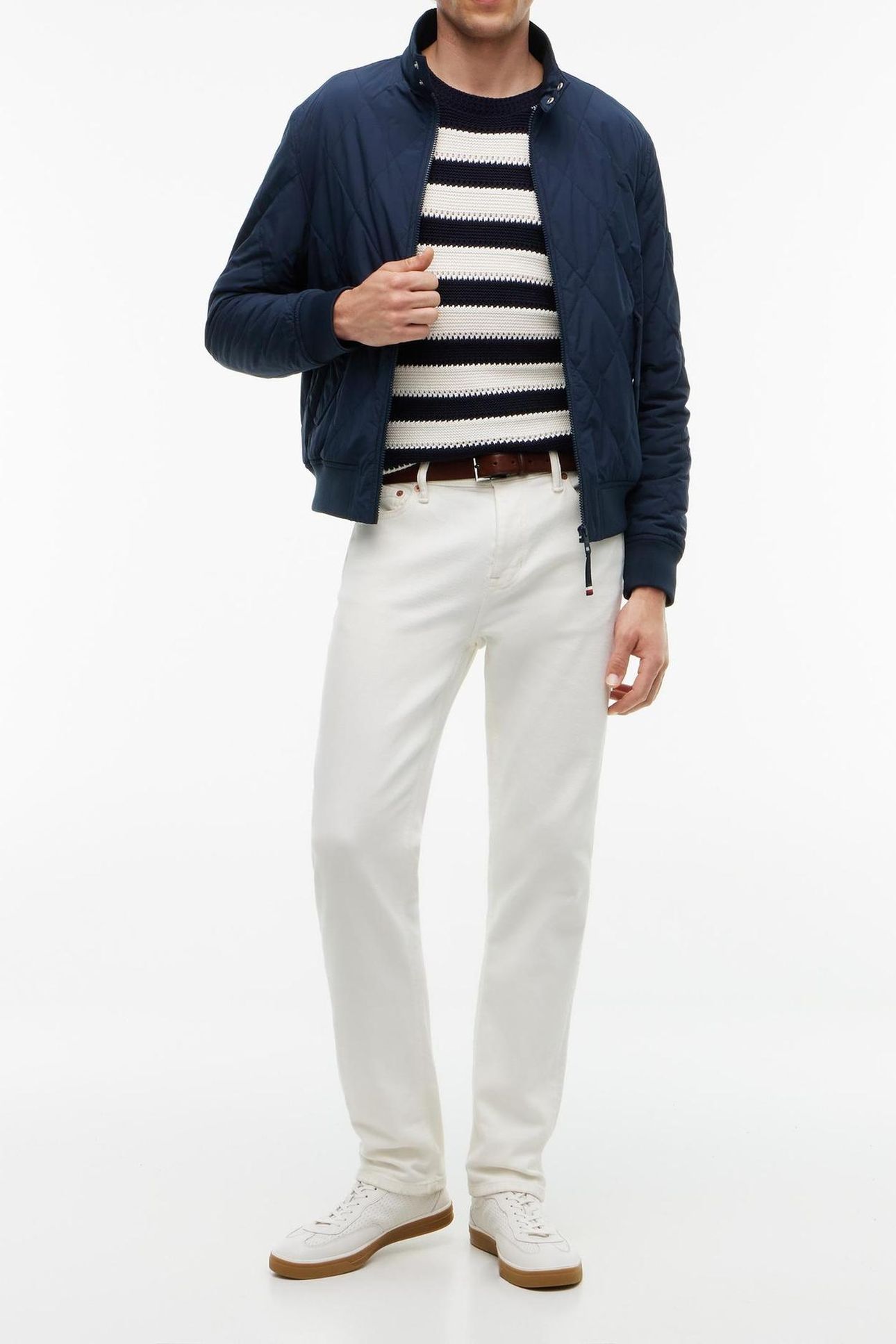 PACKABLE QUILTED HARRINGTON JACKET BLUE 3