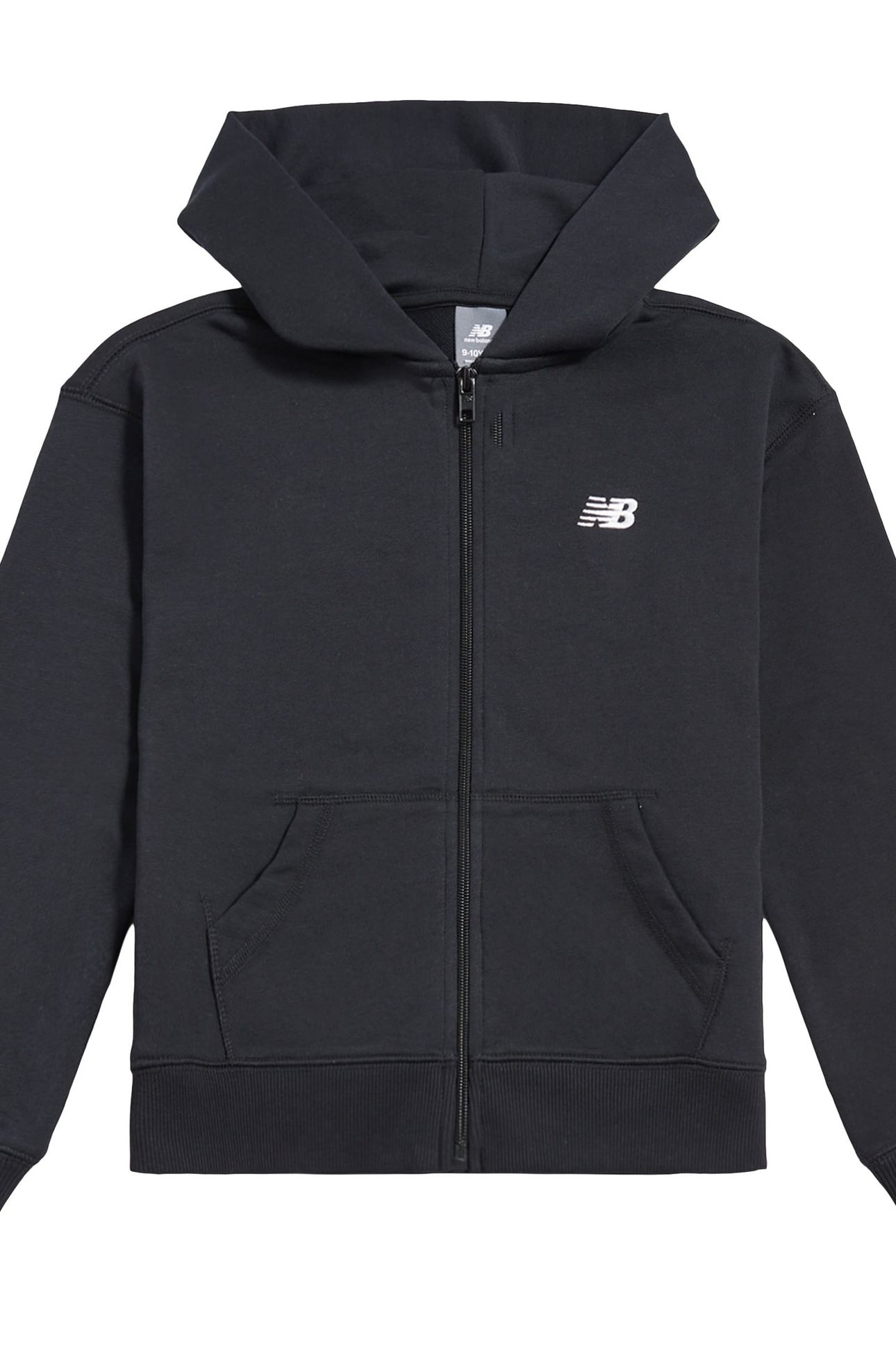 GRADE GIRLS FT SMALL LOGO ZIP HOODIE BLACK 1
