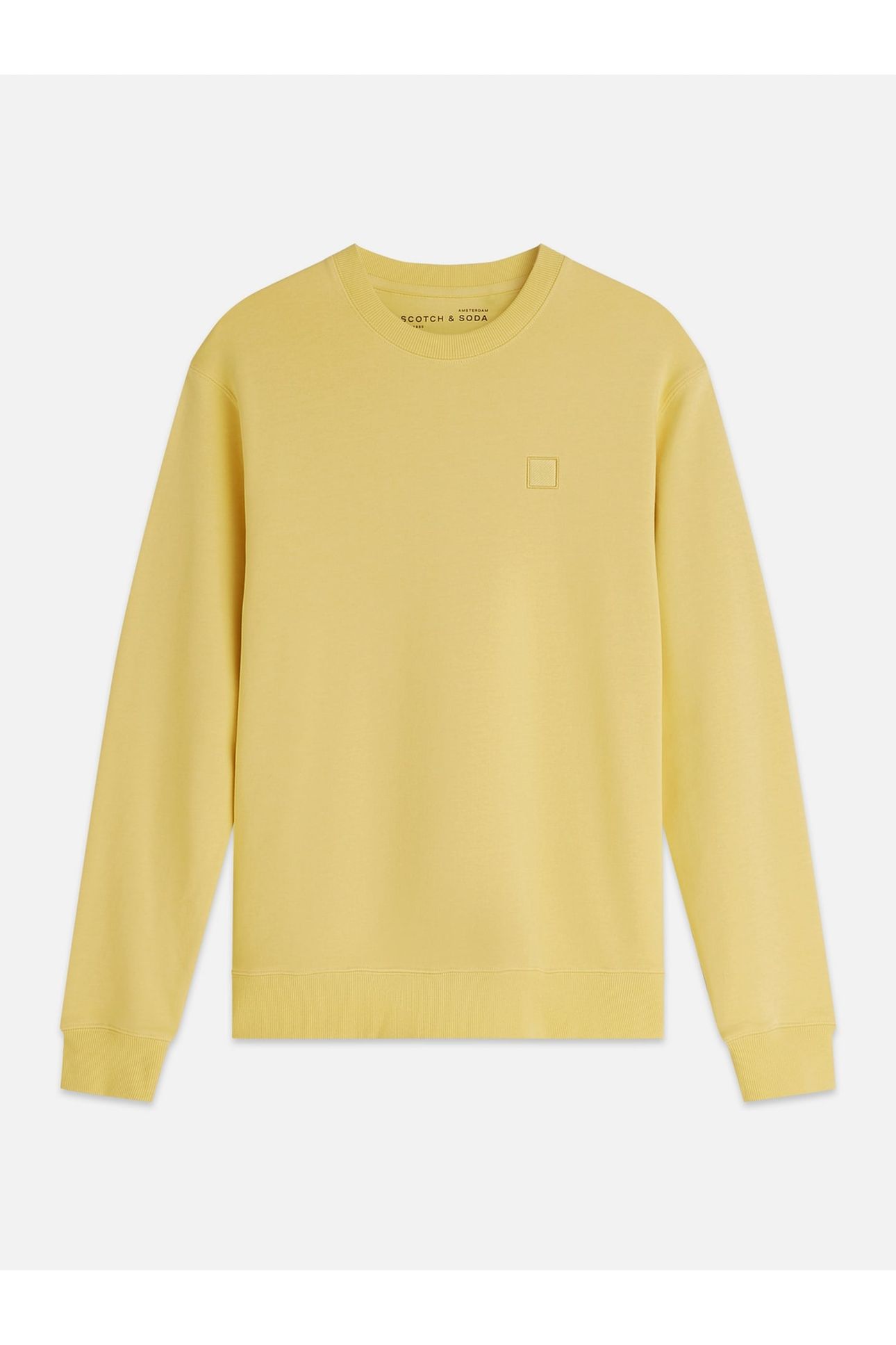 SEASONAL CORE LOGO BADGE REGULARFIT SWEATSHIRT BRIGHT YELLOW 1