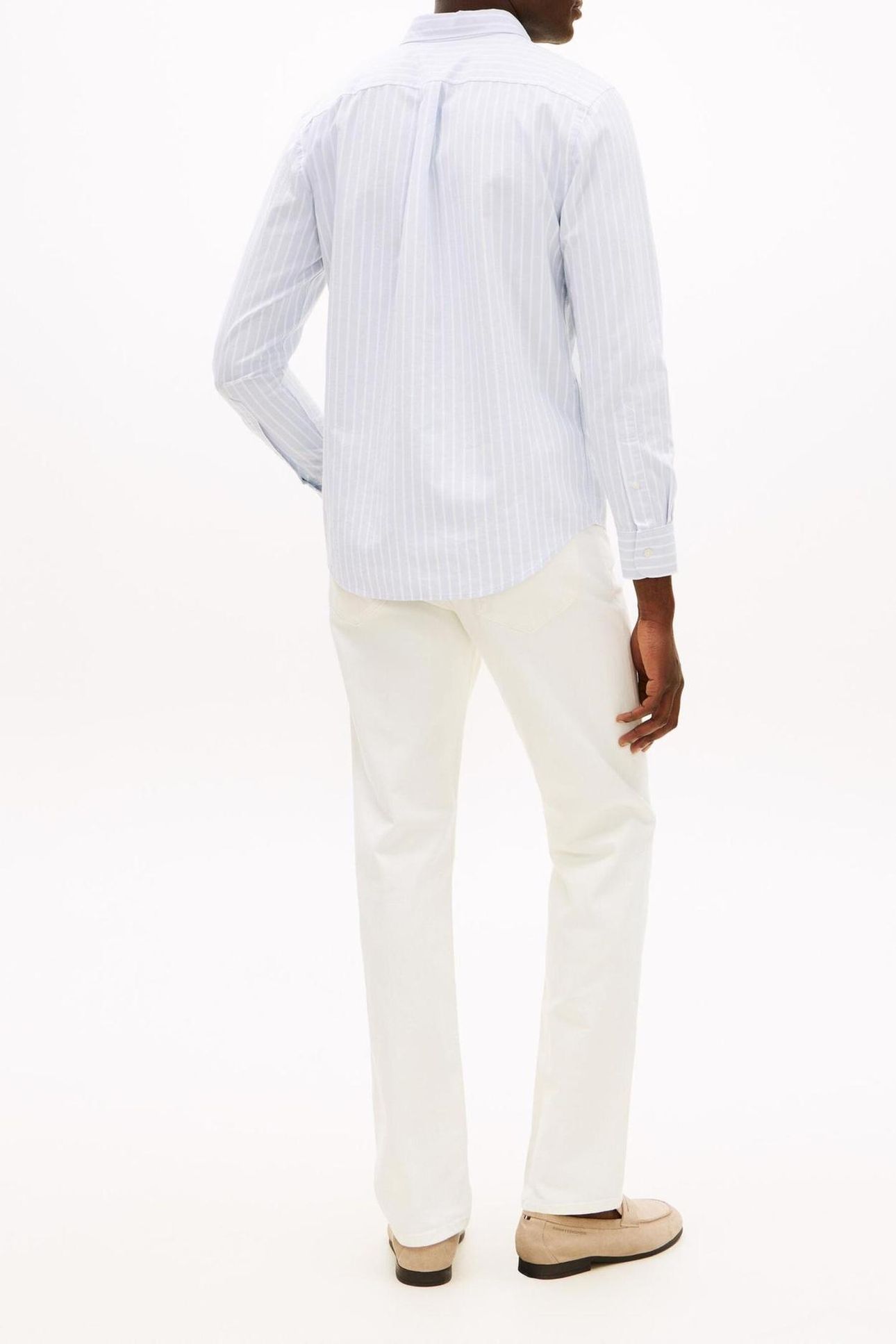 HERITAGE OXFORD WIDE SHIRT BREEZY BLUE/WHITE 3