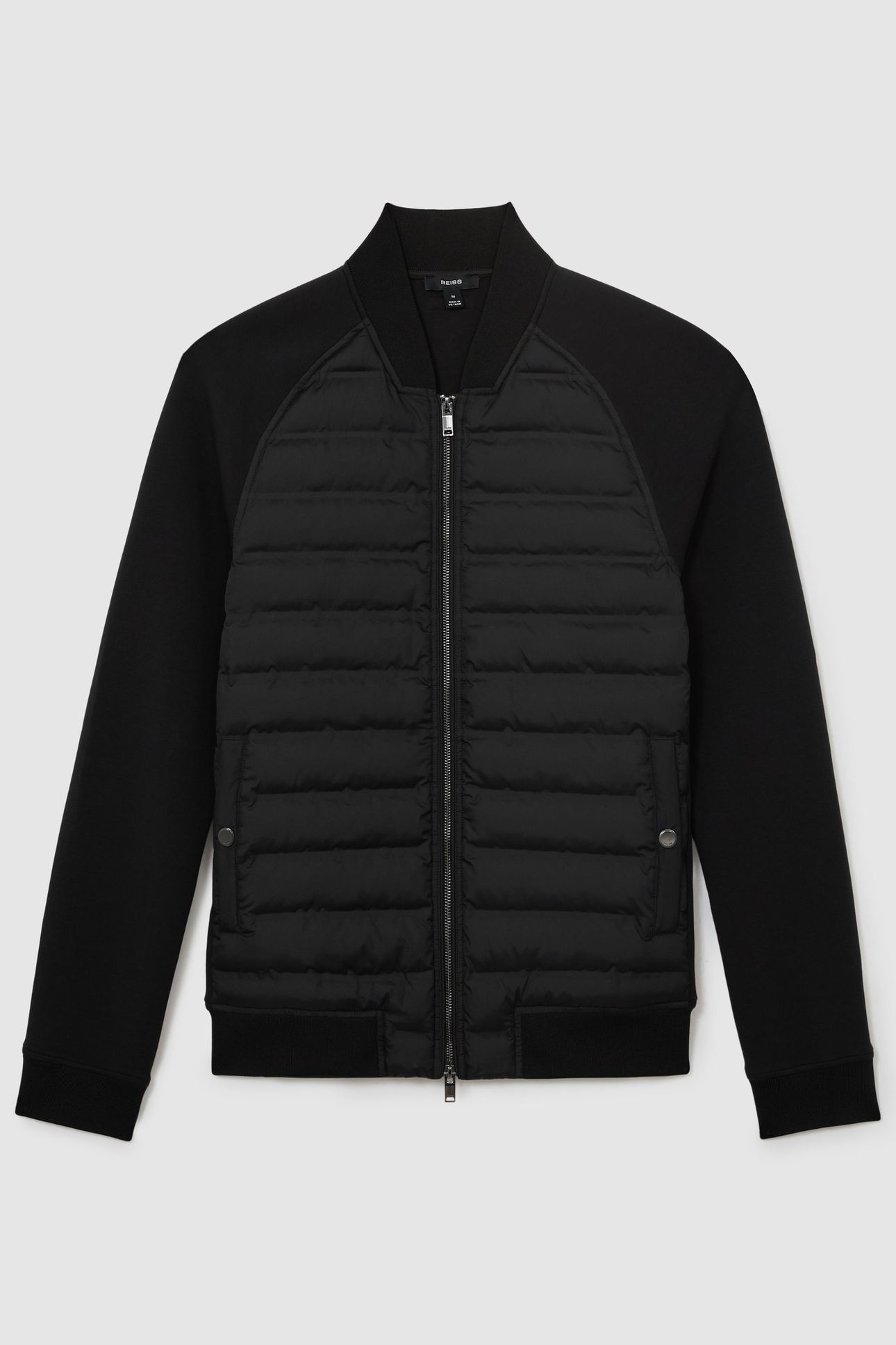 LS QUILTED BOMBER JACKET BLACK 4