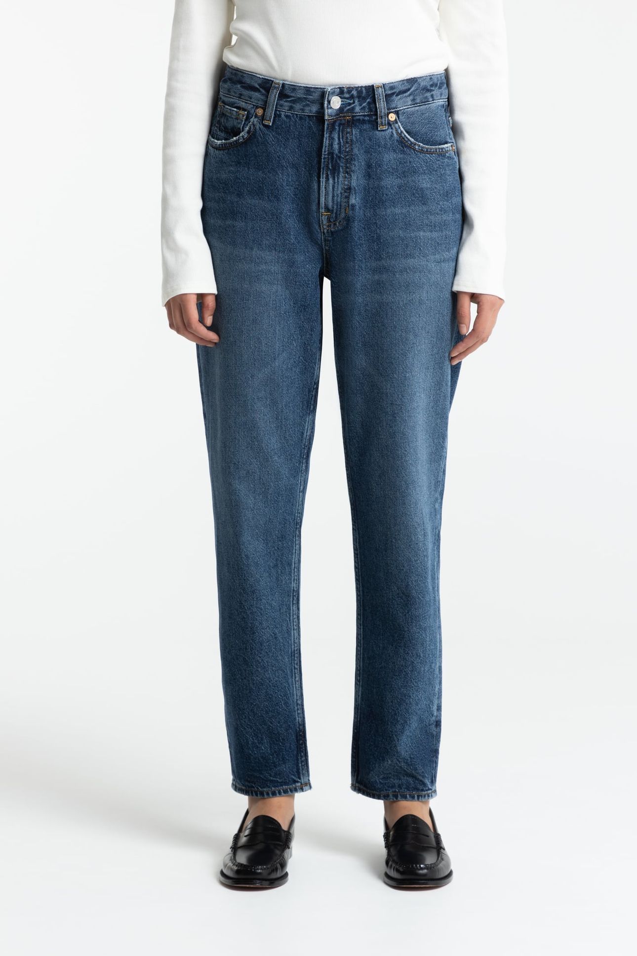 CAROLINE CROPPED JEANS ZINTARE DARK WORN 1