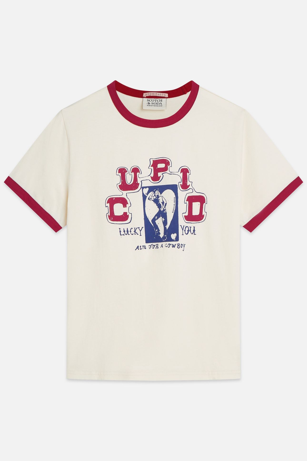 REGULAR-FIT T-SHIRT WITH CONTRAST BINDING EGGNOG 4