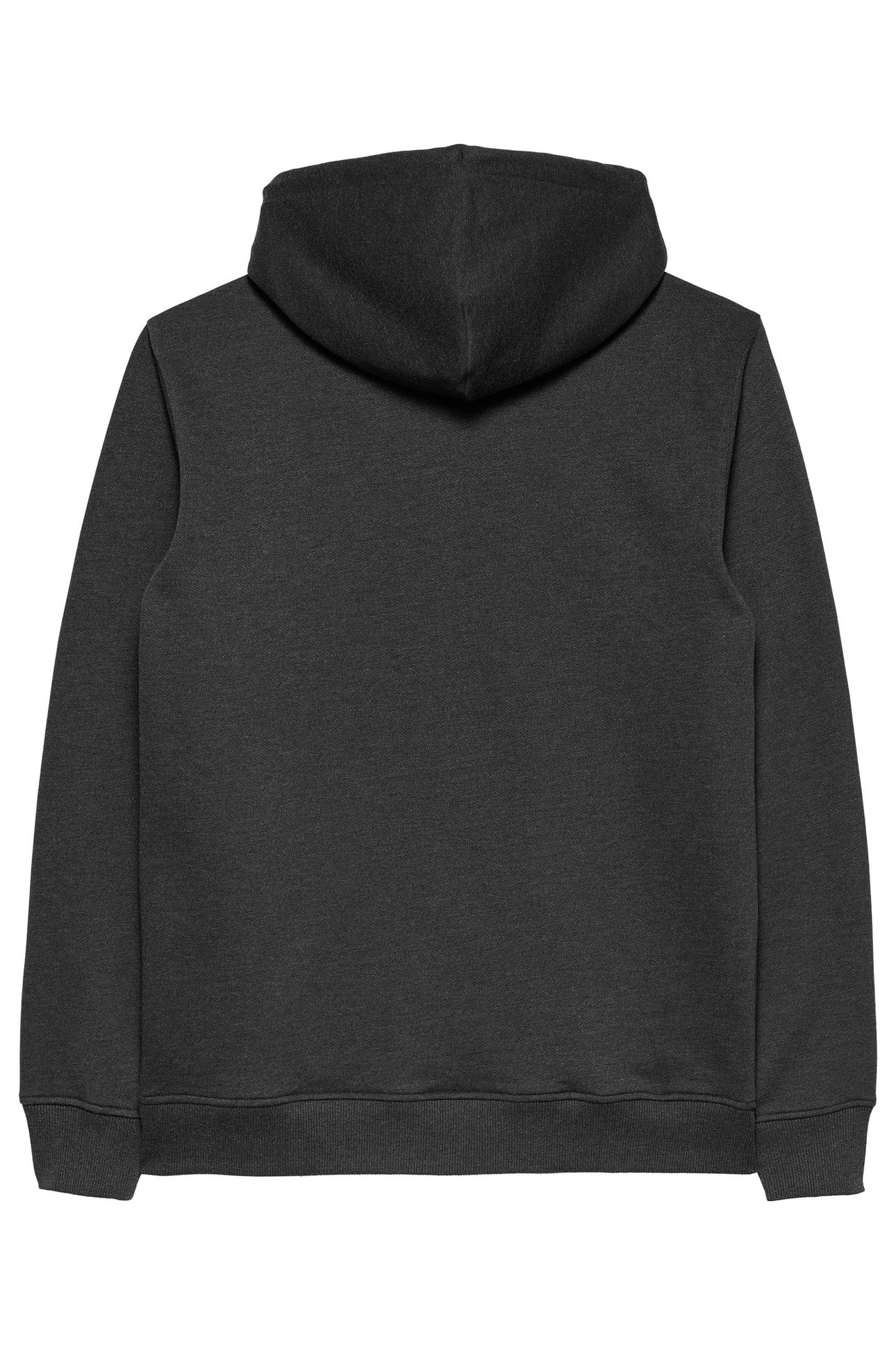 TJM REG BADGE HOODIE BLACK HEATHER 2