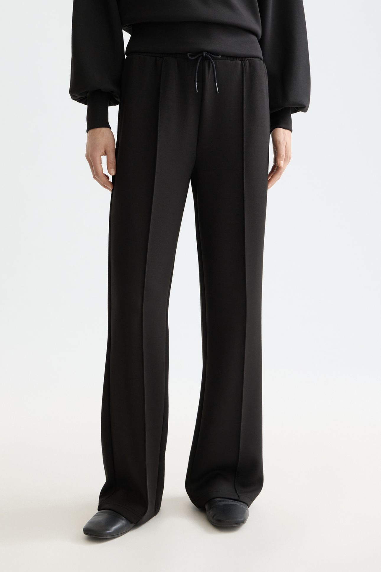 CORE MODAL STRAIGHT LEG SWEAT PANT BLACK 1