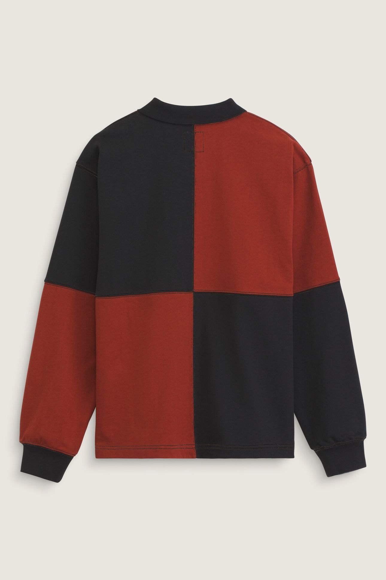 CHECK RUGBY LS KNIT POPPY EMBER 4