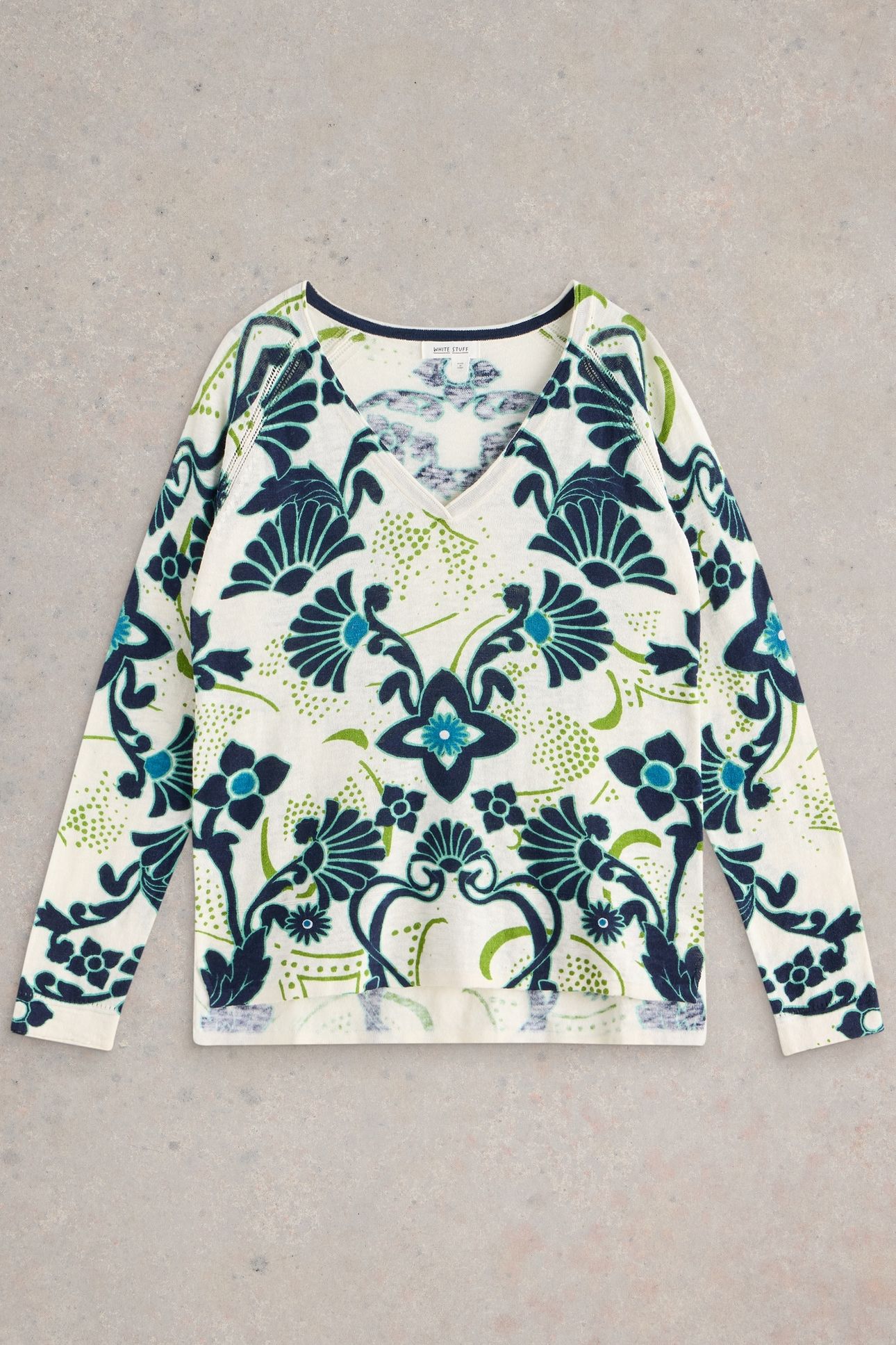 NARIA PRINT JUMPER BLUE PR 4