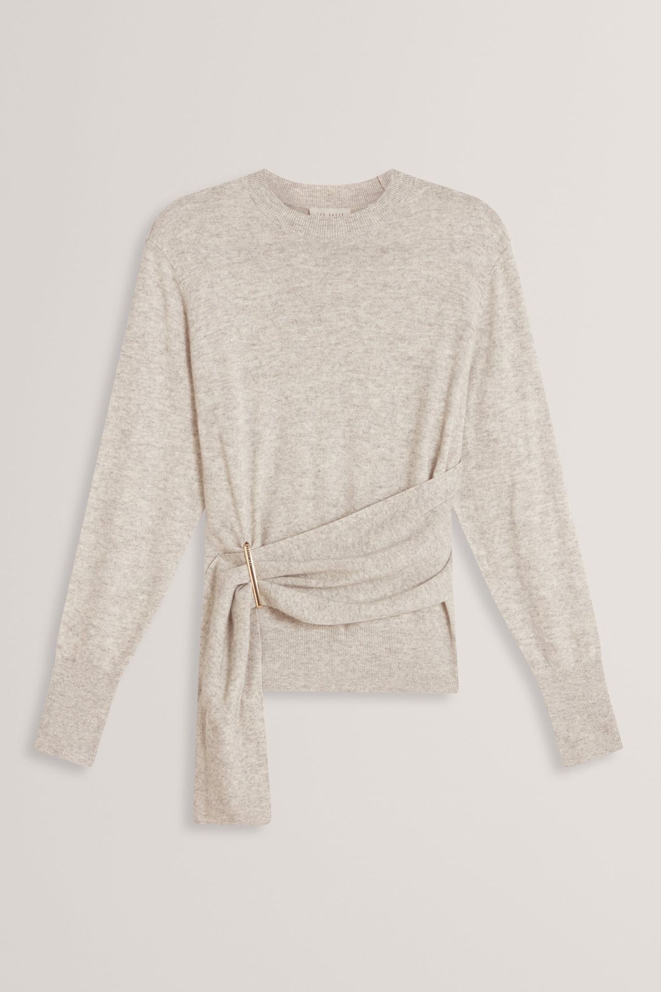 DRAPE DETAIL JUMPER GREY-MARL 3