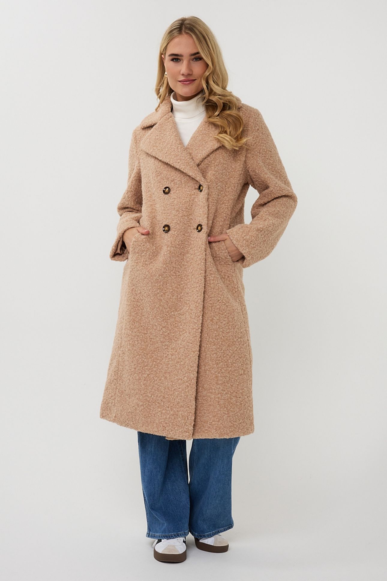 COAT BOUCLE SAND 1