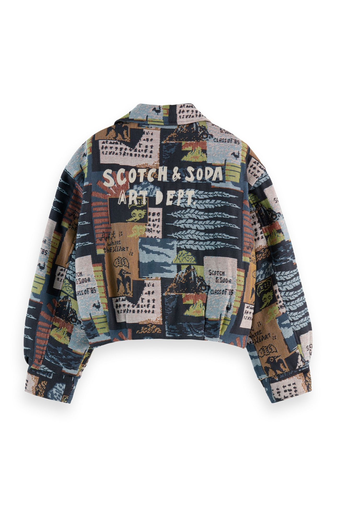 COLLAGE JACQUARD JACKET ART DEPT COLLAGE MULTICOLOR 5