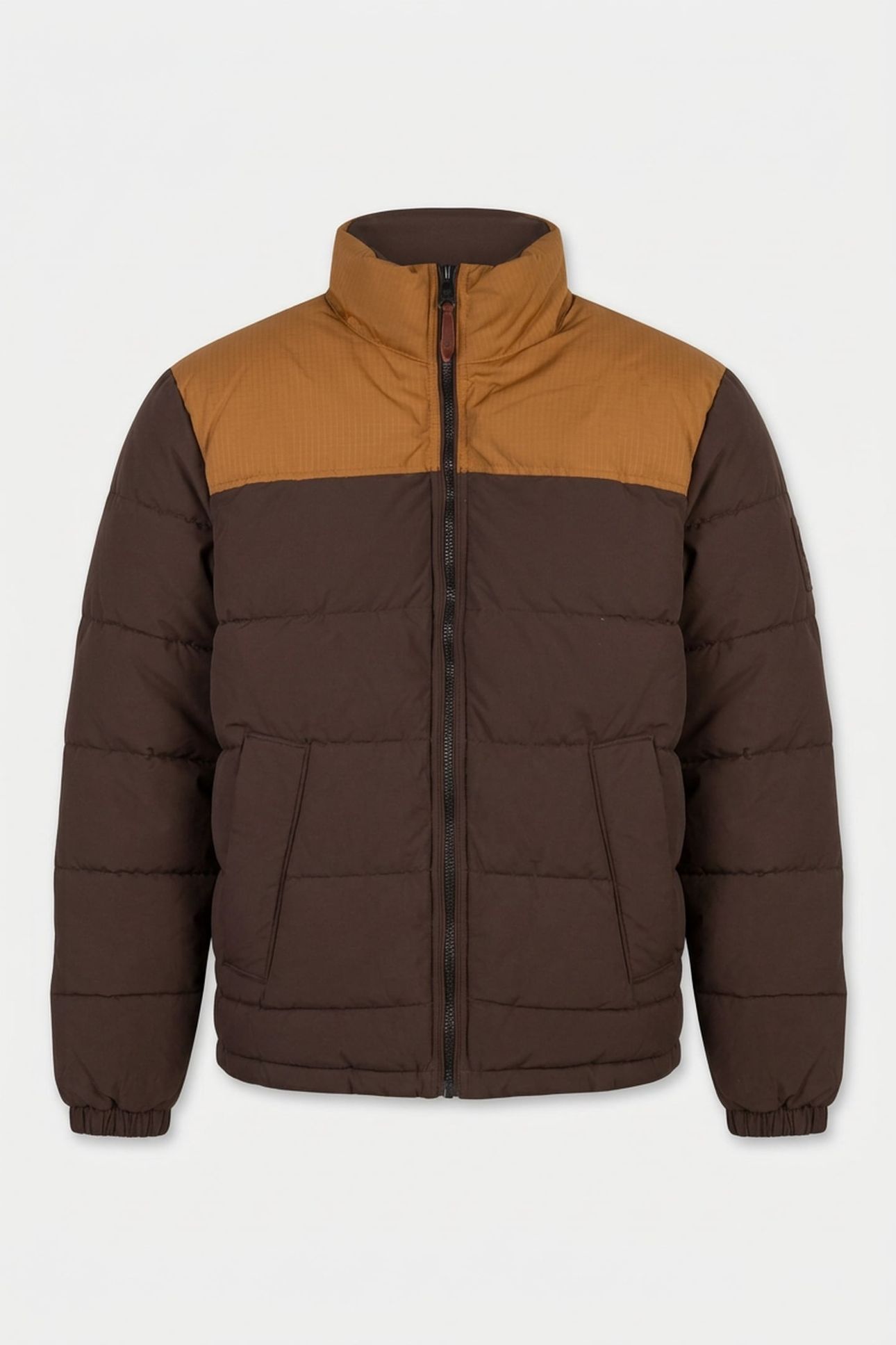 WELCH MOUNTAIN DURABLE WATER REPELLENT PUFFER JACKET BROWN 3