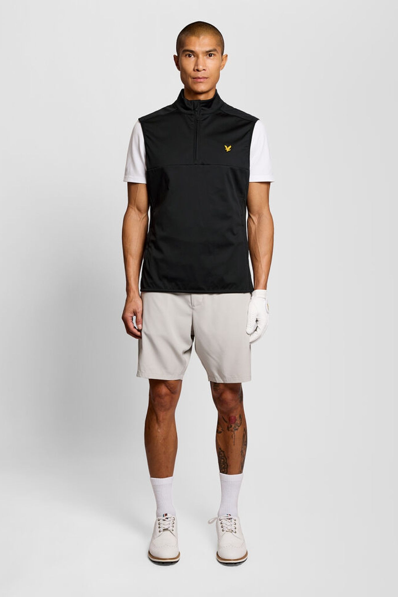 GOLF HALF ZIP WINDJAMMER GILET JET BLACK 3