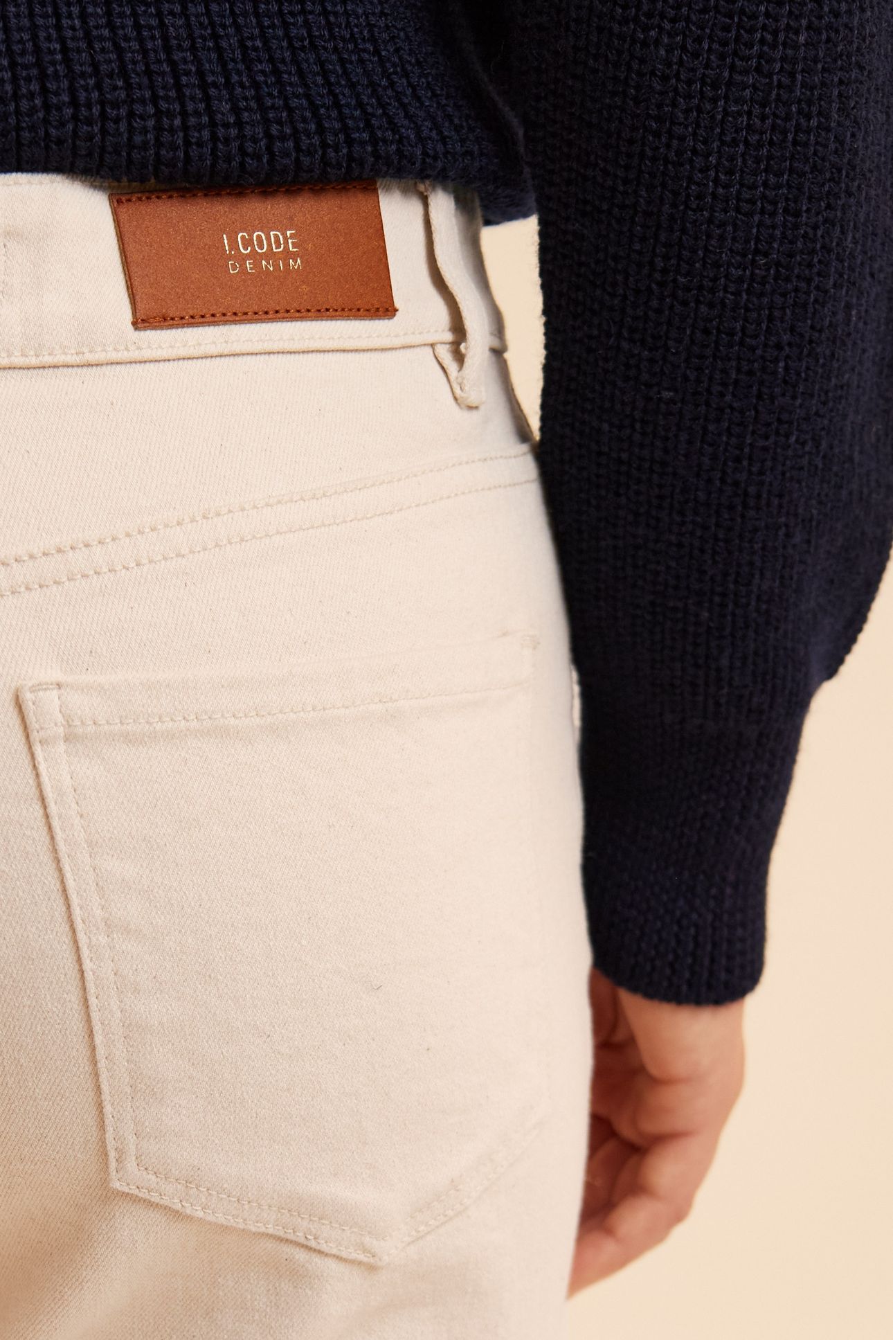 ECRU STRAIGHT JEANS ELISE 6