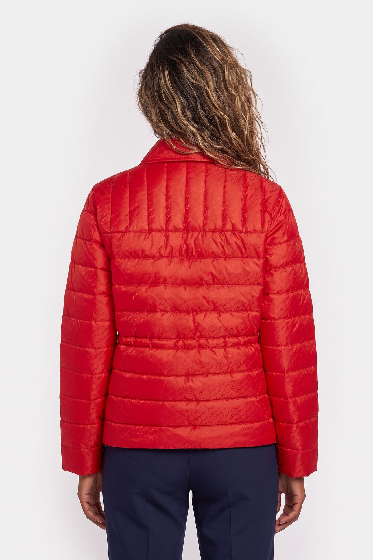 SIGNATURE JACQUARD FITTED PUFFER 4