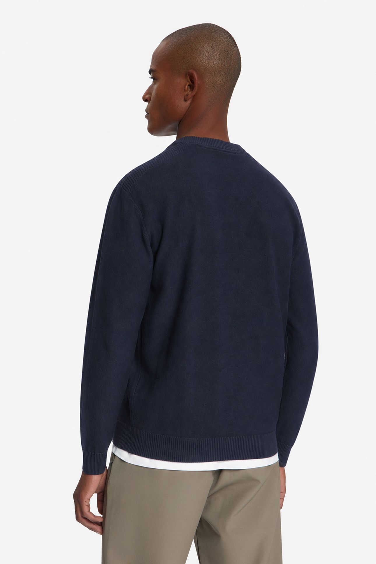 PULLOVER CREWNECK SHOULDER DETAIL DARK NIGHT 2