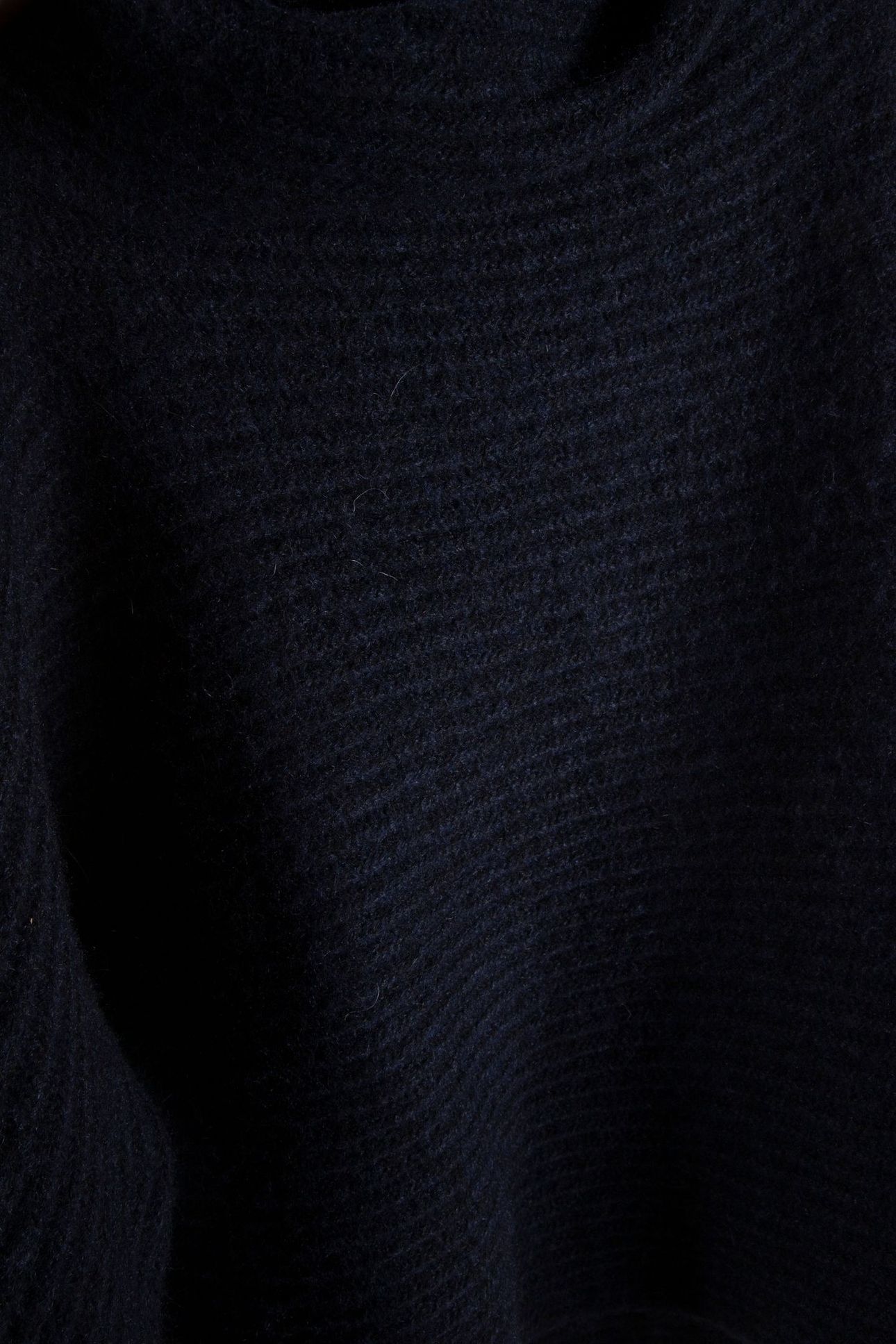 TOPAZ - BLUE RIBBED KNIT TURTLENECK SWEATER 4
