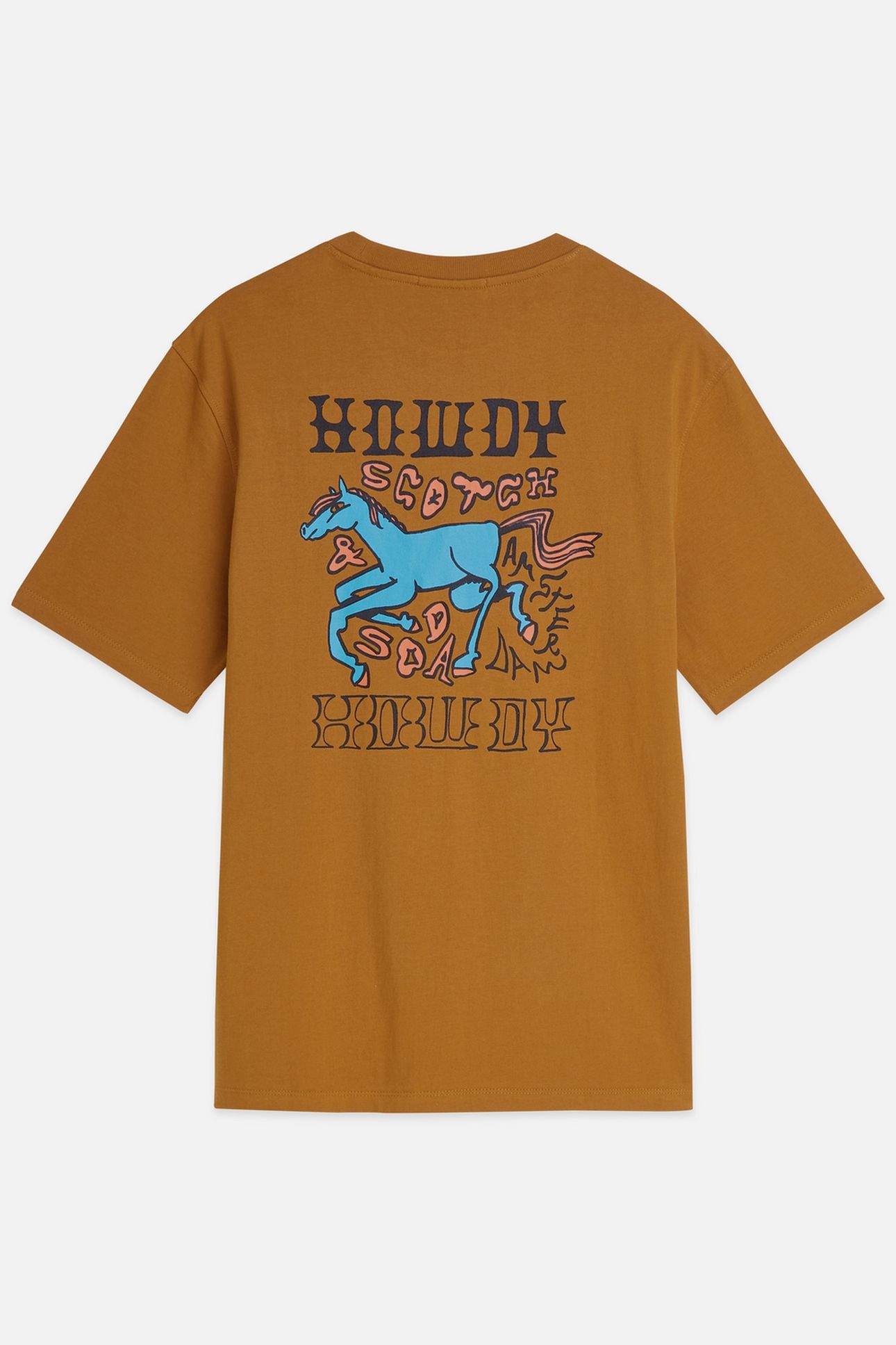 FRONT AND BACK ARTWORK REGULARFIT TSHIRT MEDIUM BROWN 5
