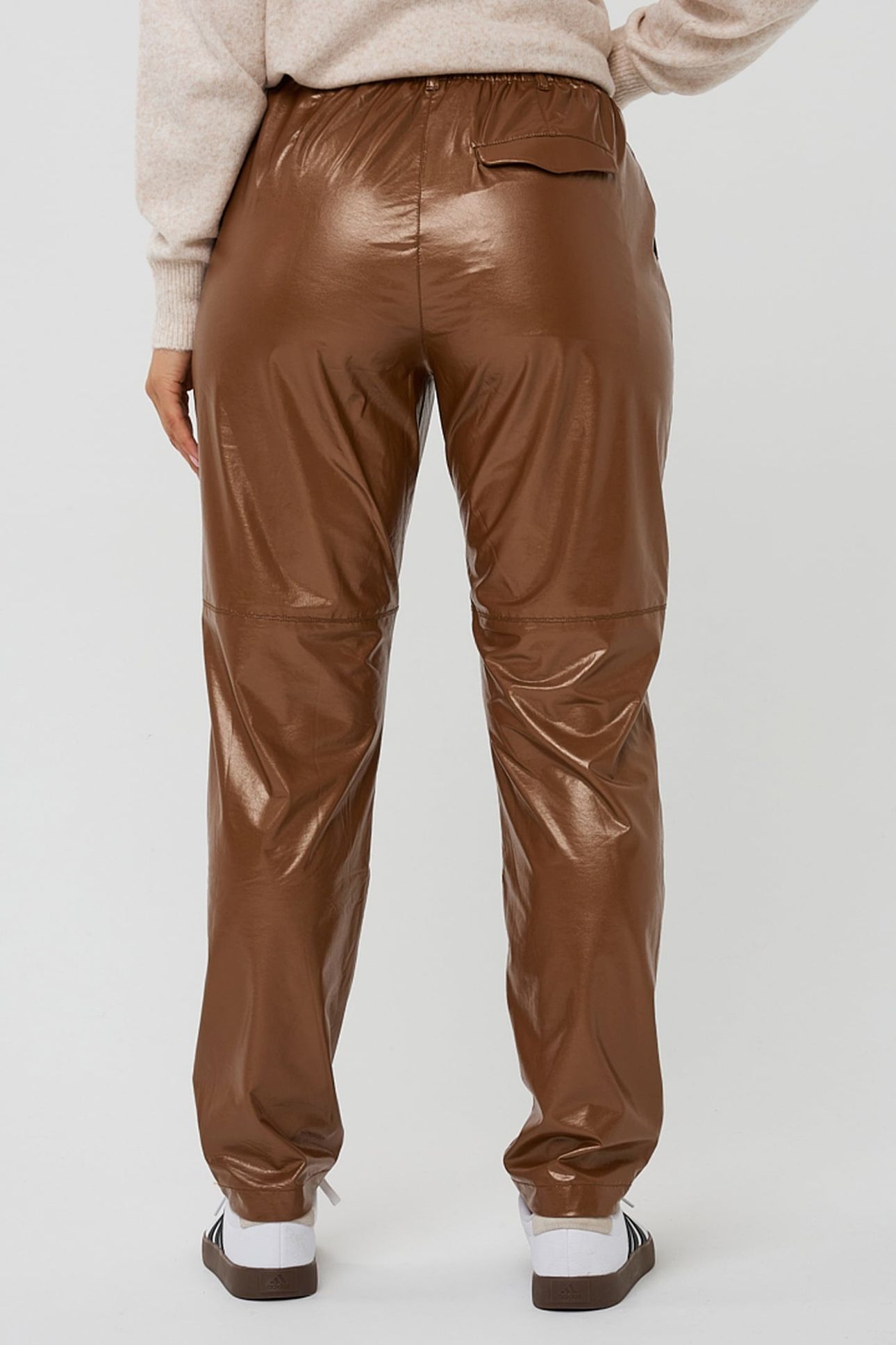 TROUSERS METALLIC PU BRONZE METALLIC 4