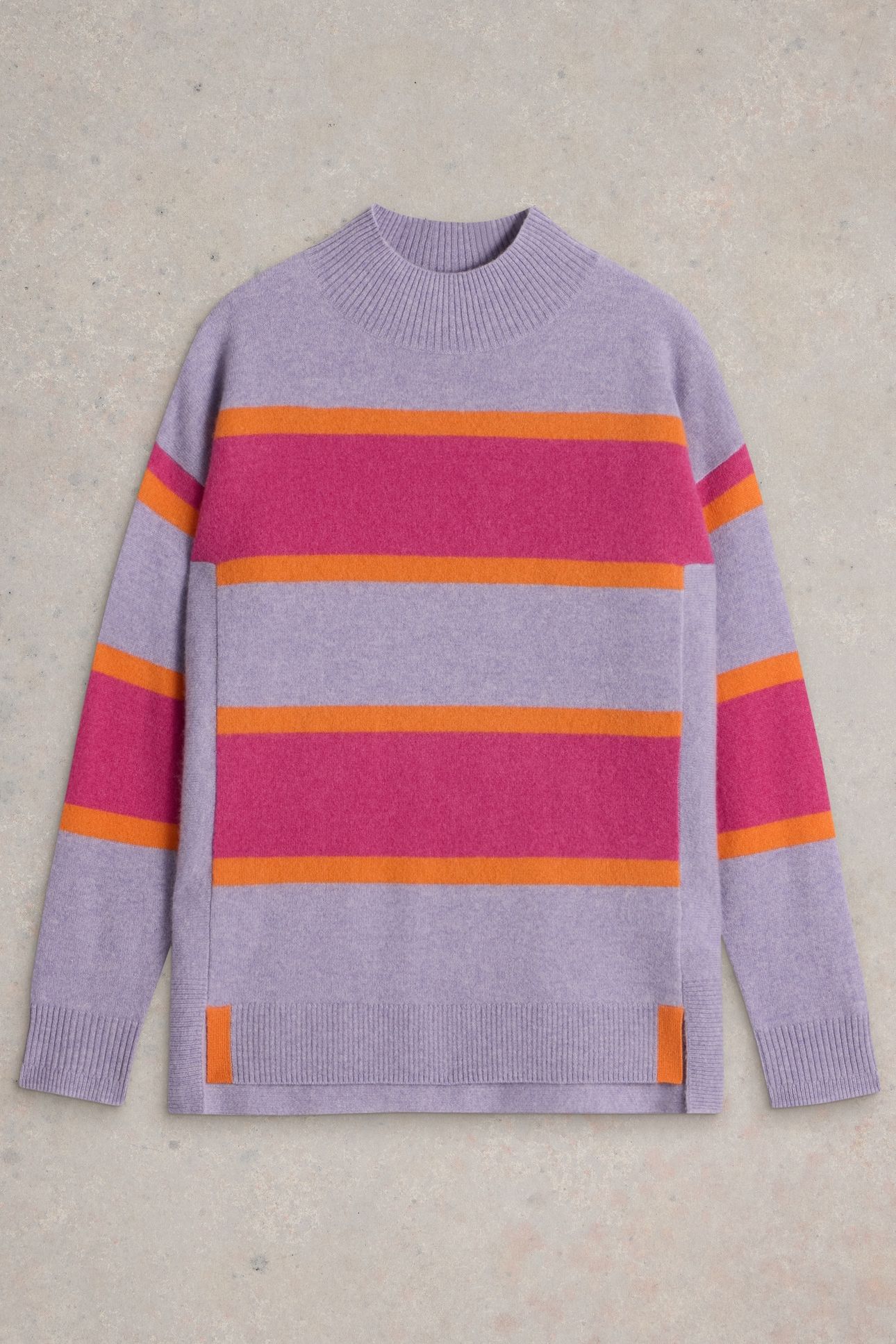 HOLLY HIGH NK STRP CASH JUMP PURPLE MLT 4