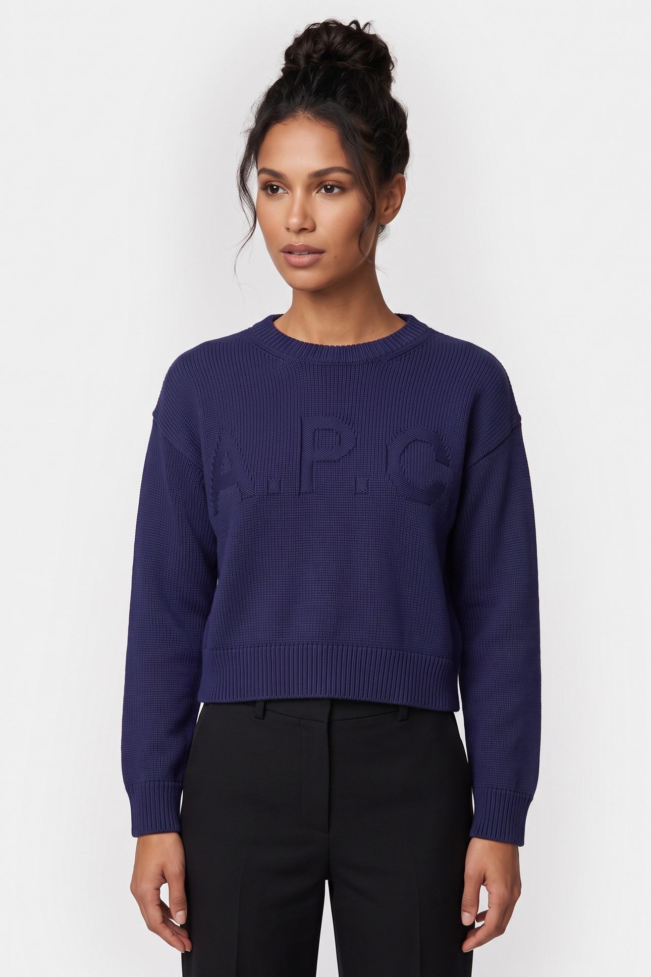 SWEATER CREW NECK DARK BLUE 2
