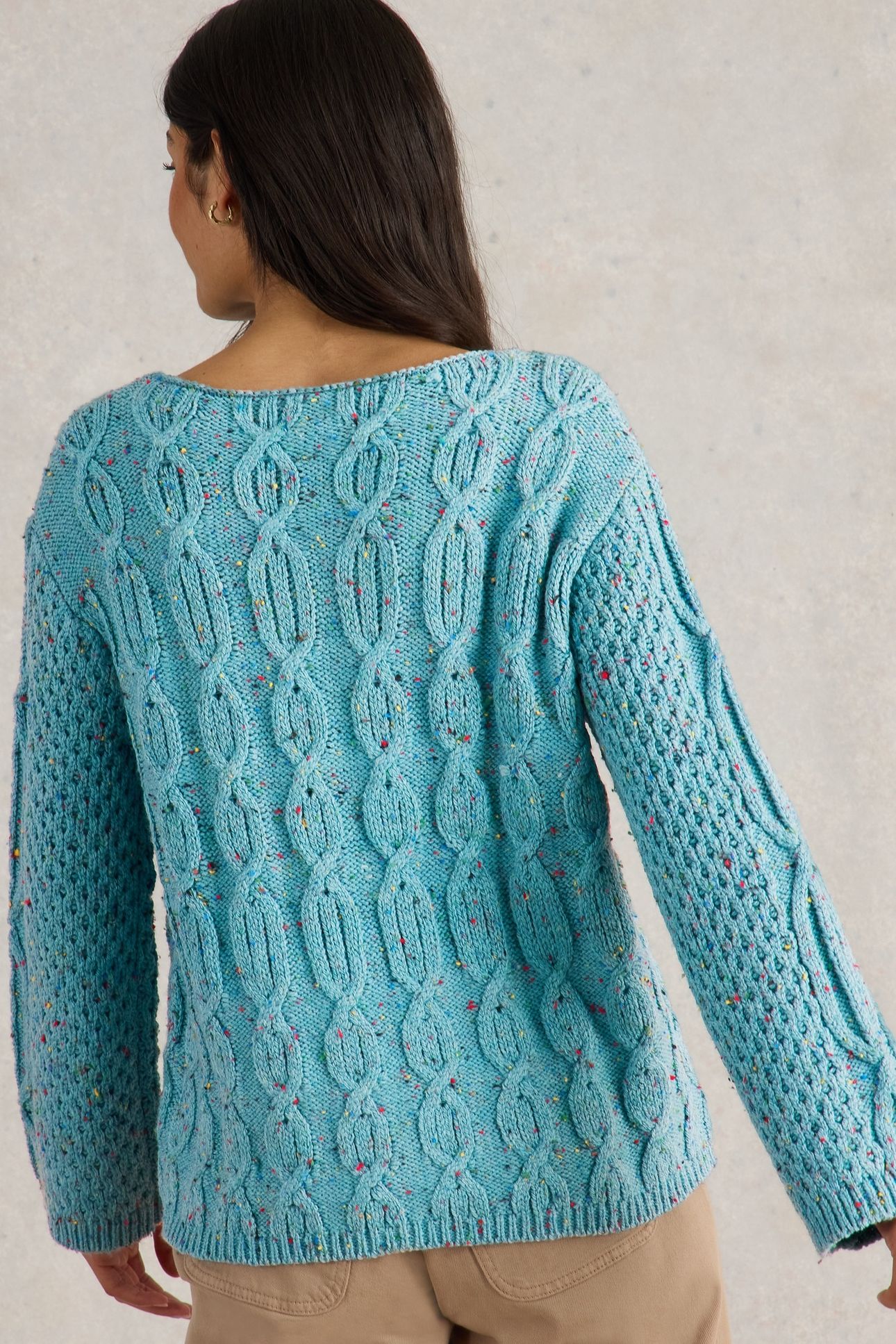 CABLE NEP JUMPER MID BLUE 2