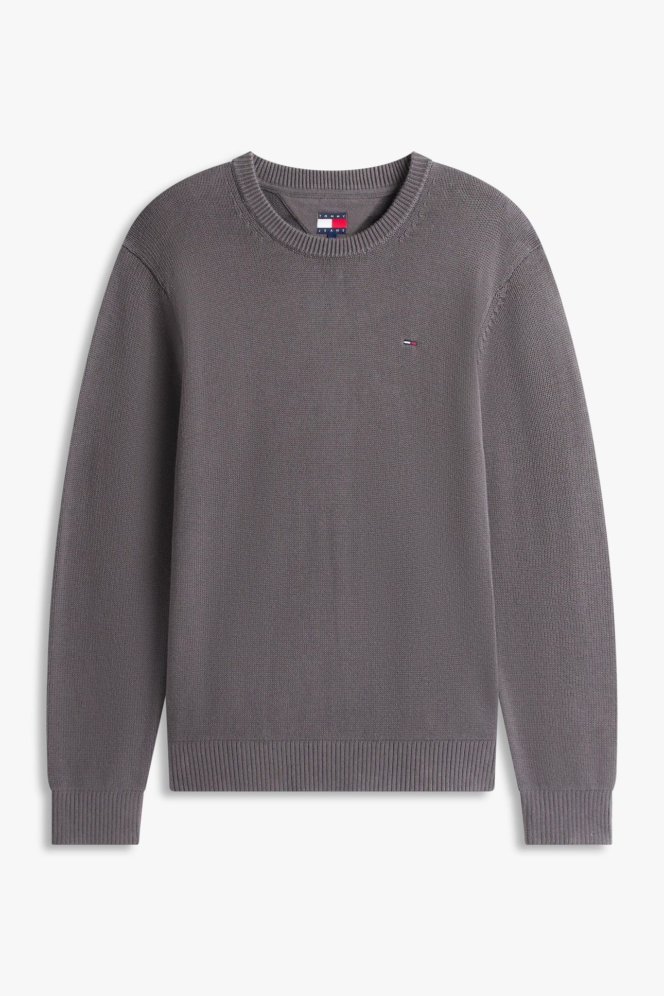 TJM SLIM ESSENTIAL SWEATER WASHED BLACK 2