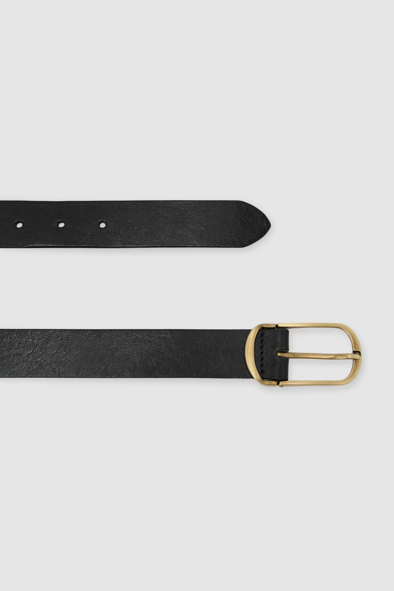 SMOOTH LEATHER BELT BLACK 3