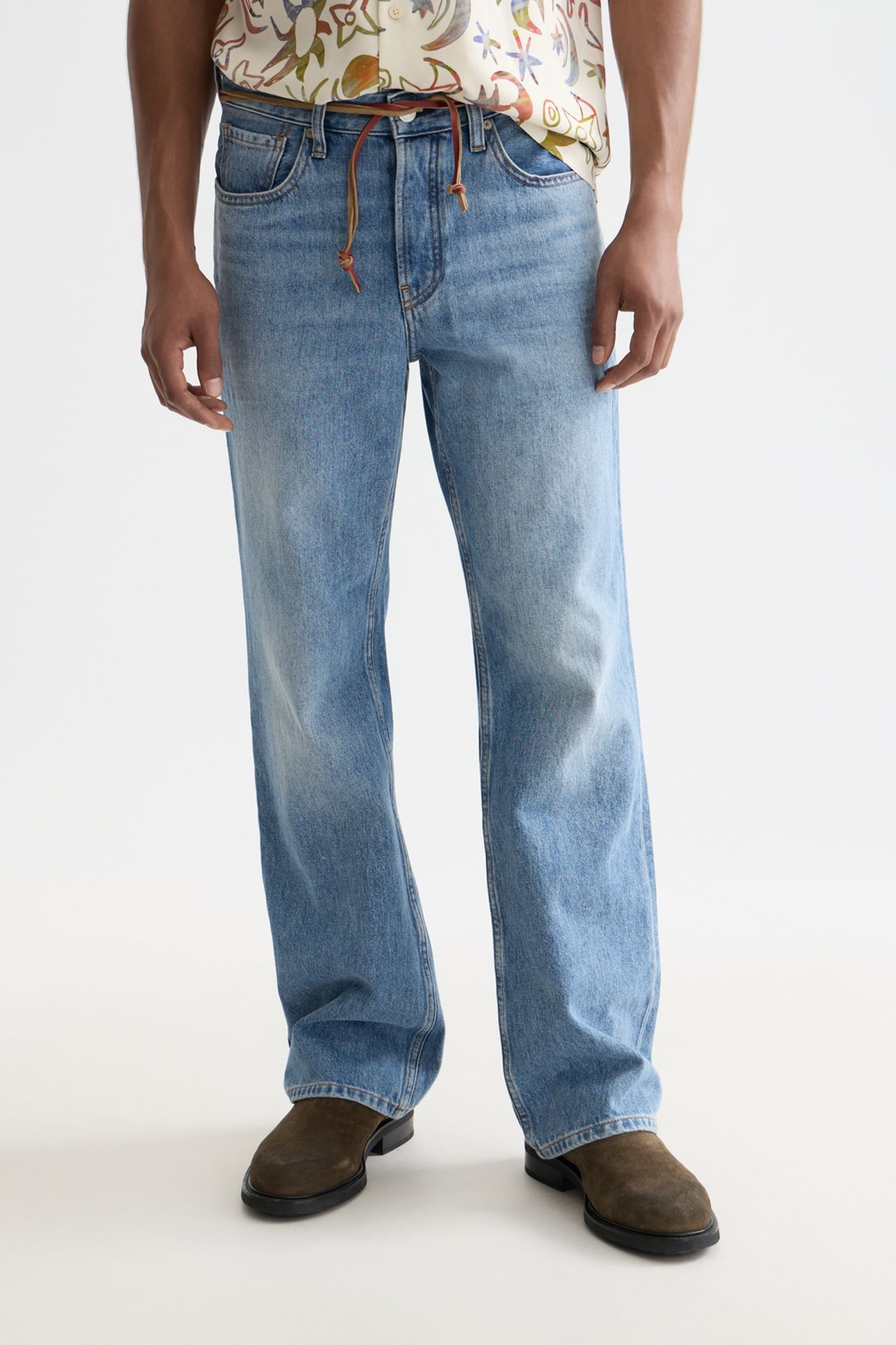 THE BEAT 70S INSPIRED BOOTCUT NAVY 1