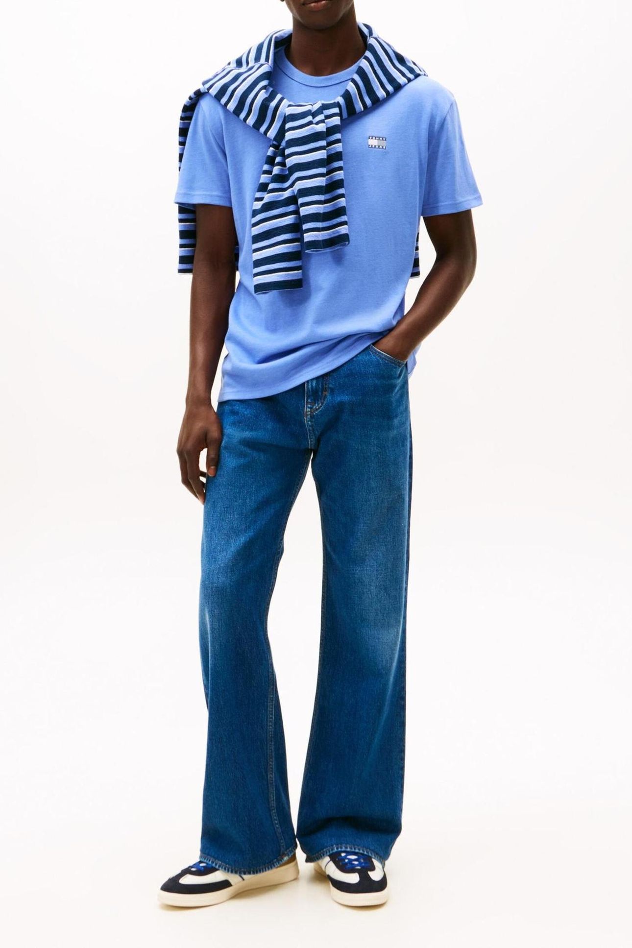 TJM REG BADGE TEE LIGHT HORIZON BLUE HEATHER 2