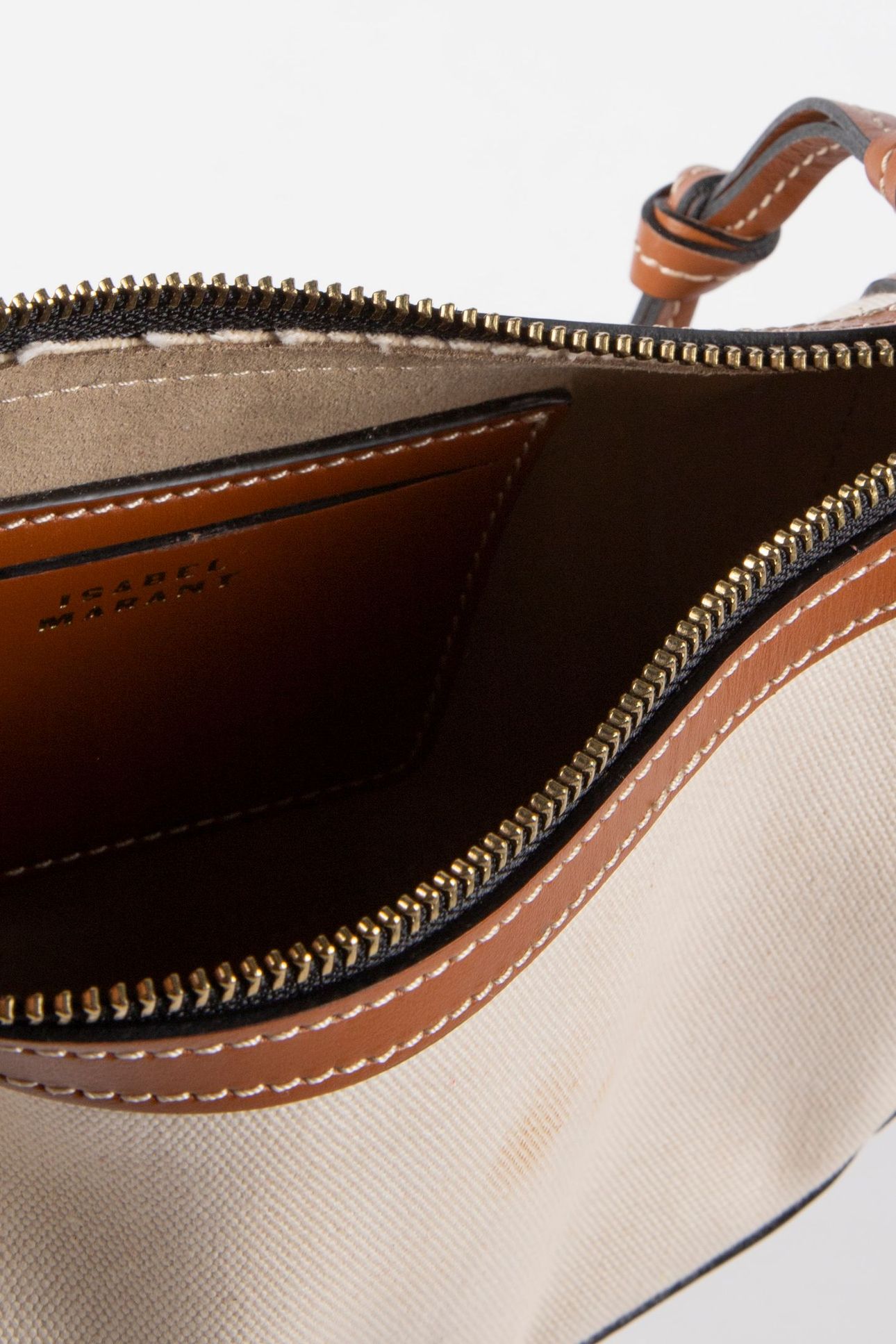 OSKAN MOON BAG ECRU COGNAC 5