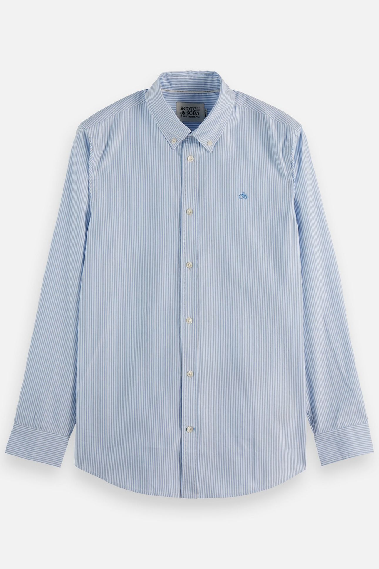 OXFORD STRIPED REGULAR-FIT SHIRT NAVY 4