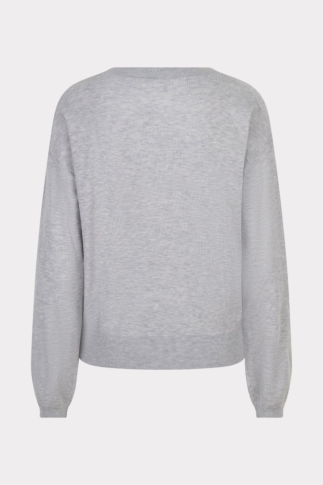 SWEATER L/SLVE TWIST LIGHT GREY MELANGE 5