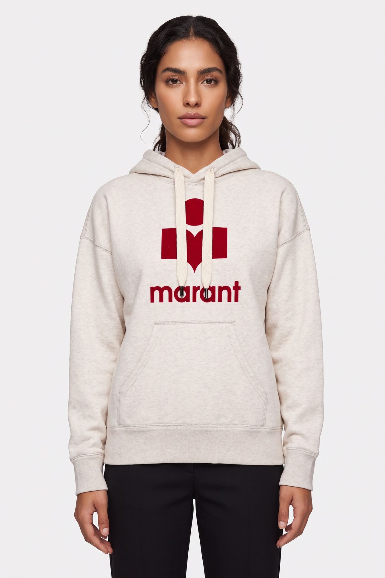 MANSEL T-SHIRT ECRU RED 1