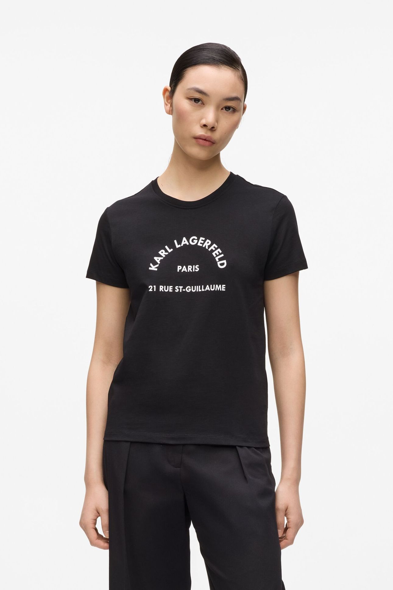 RSG GLITTER PETITE T-SHIRT BLACK 1