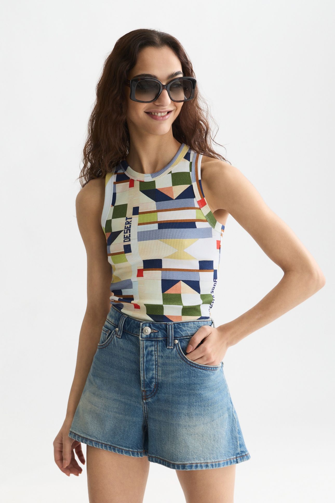 ALL OVER PRINTED TANK PATCHWORK INFINITY 1